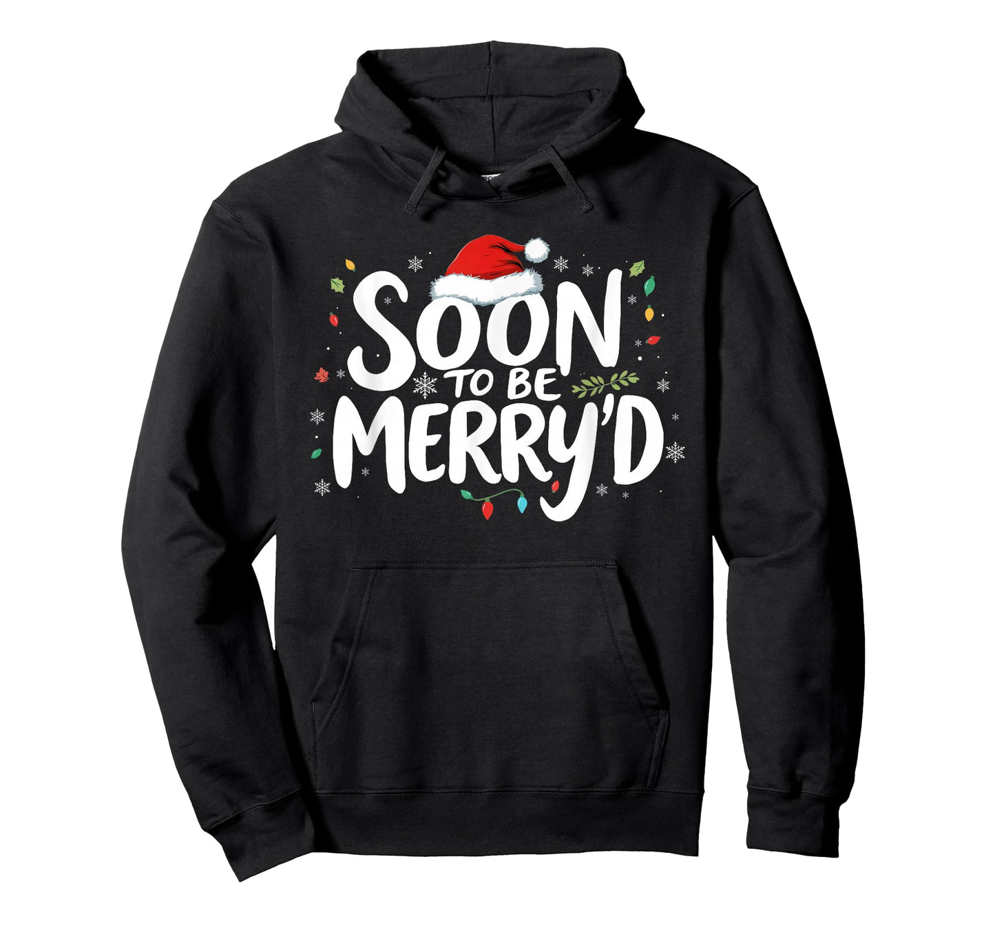 Soon to Be Merry'd Christmas Engaged Fiance Santa Couples T-Shirt