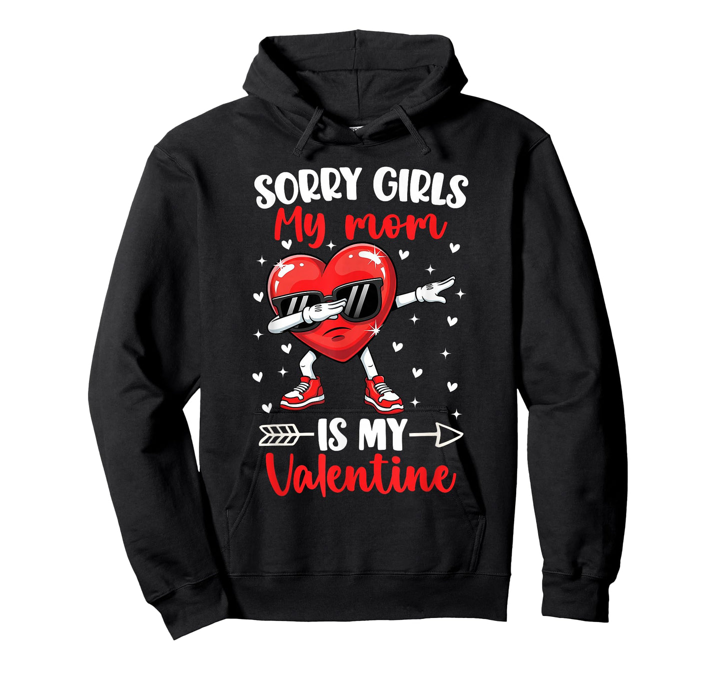 Sorry Girls My Mom is My Valentine Boys Cool Heart Dabbing T-Shirt
