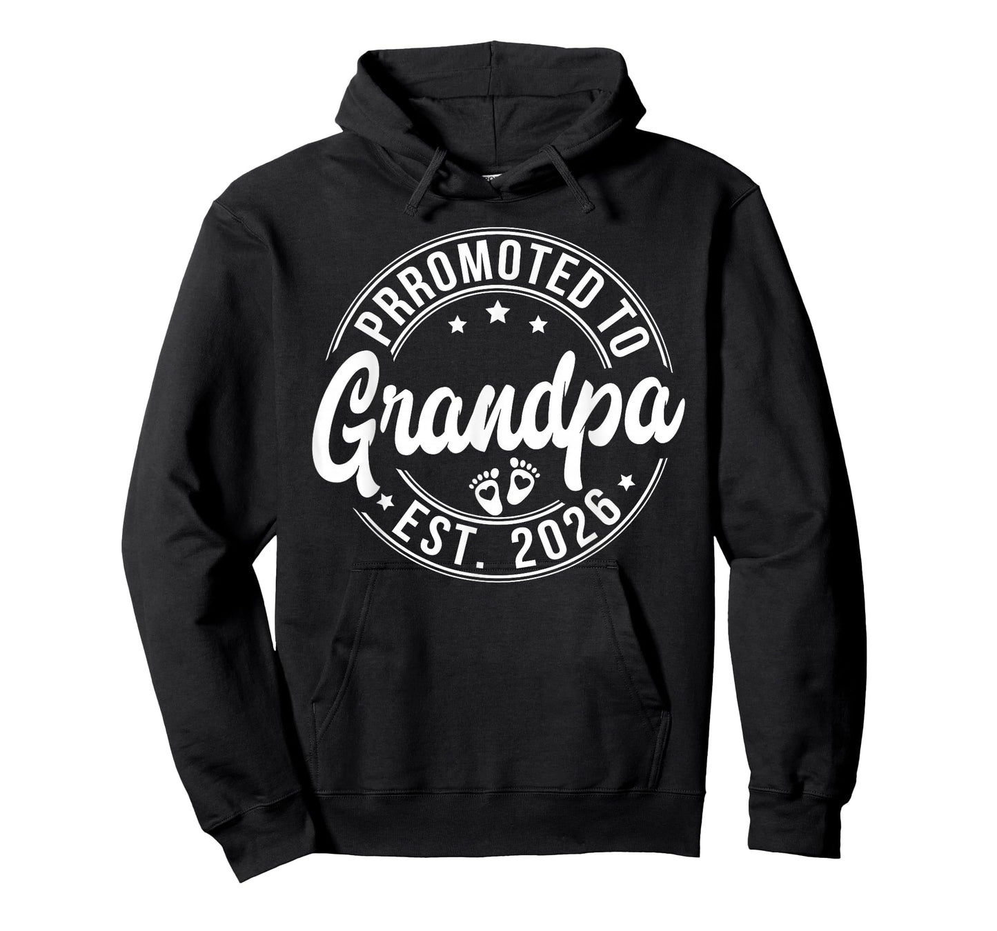 Promoted to Grandpa Est. 2026 Baby Announcement Funny Mens T-Shirt