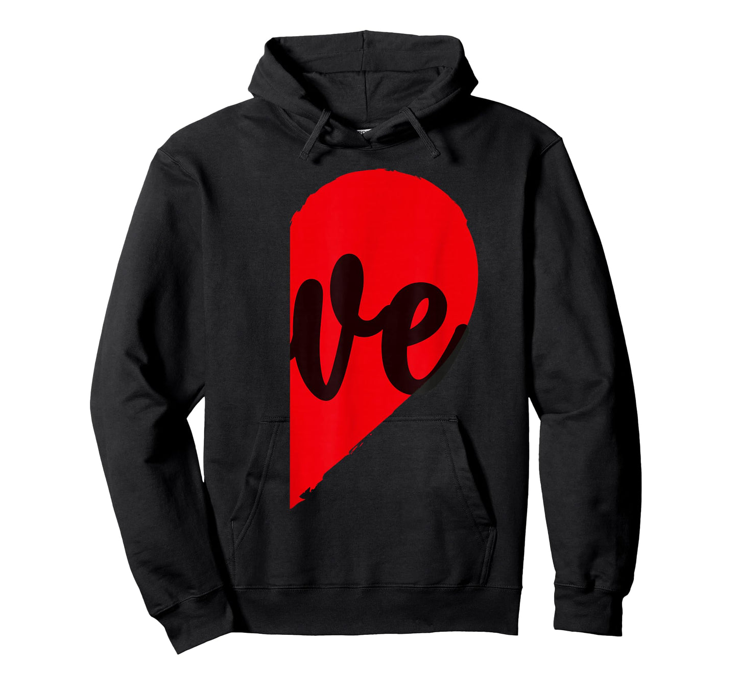 Couple Half Heart Love Funny Valentines Day Women Men Adult T-Shirt