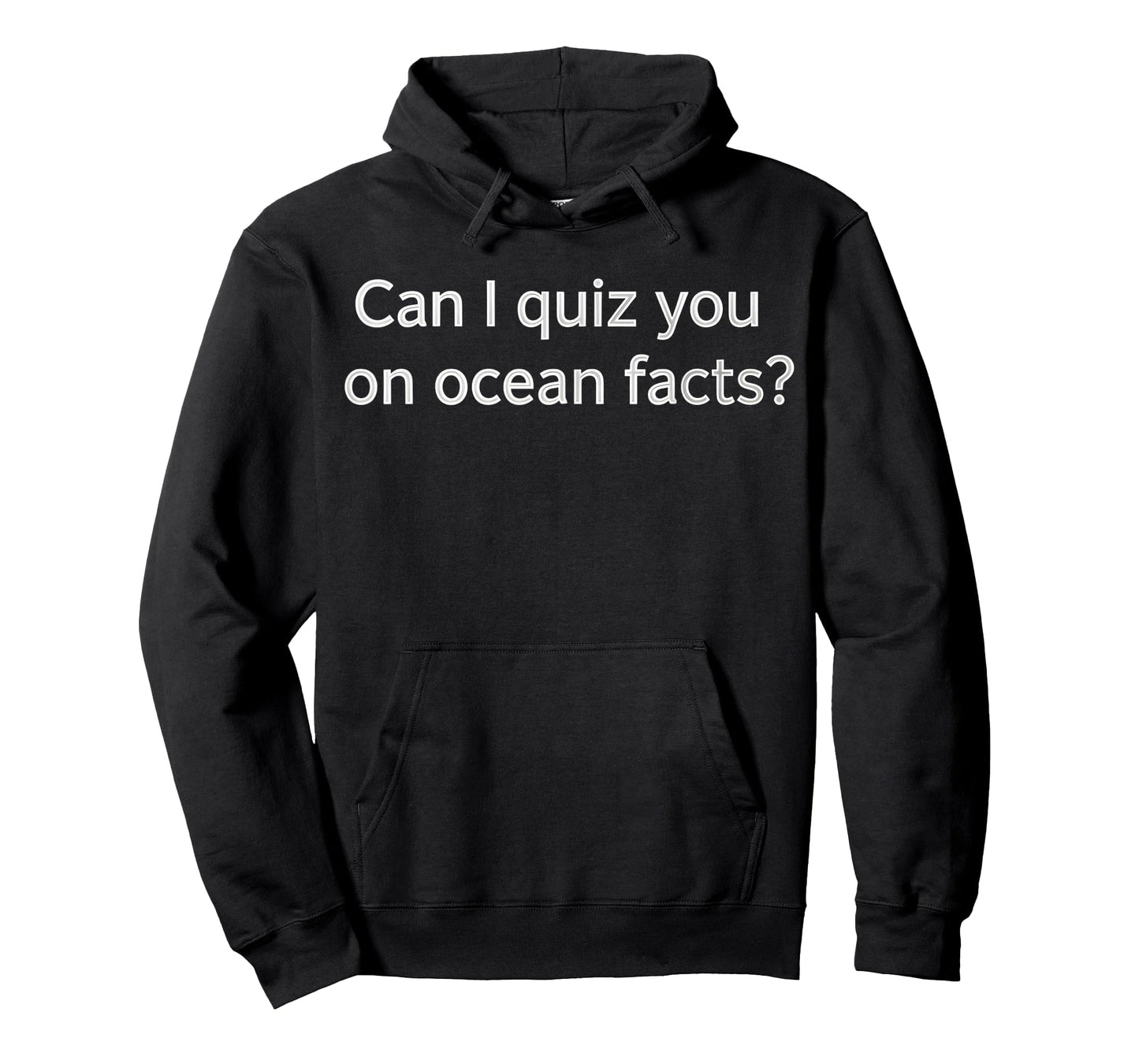 Can I Quiz You on Ocean Facts Minimalist Funny Marine T-Shirt