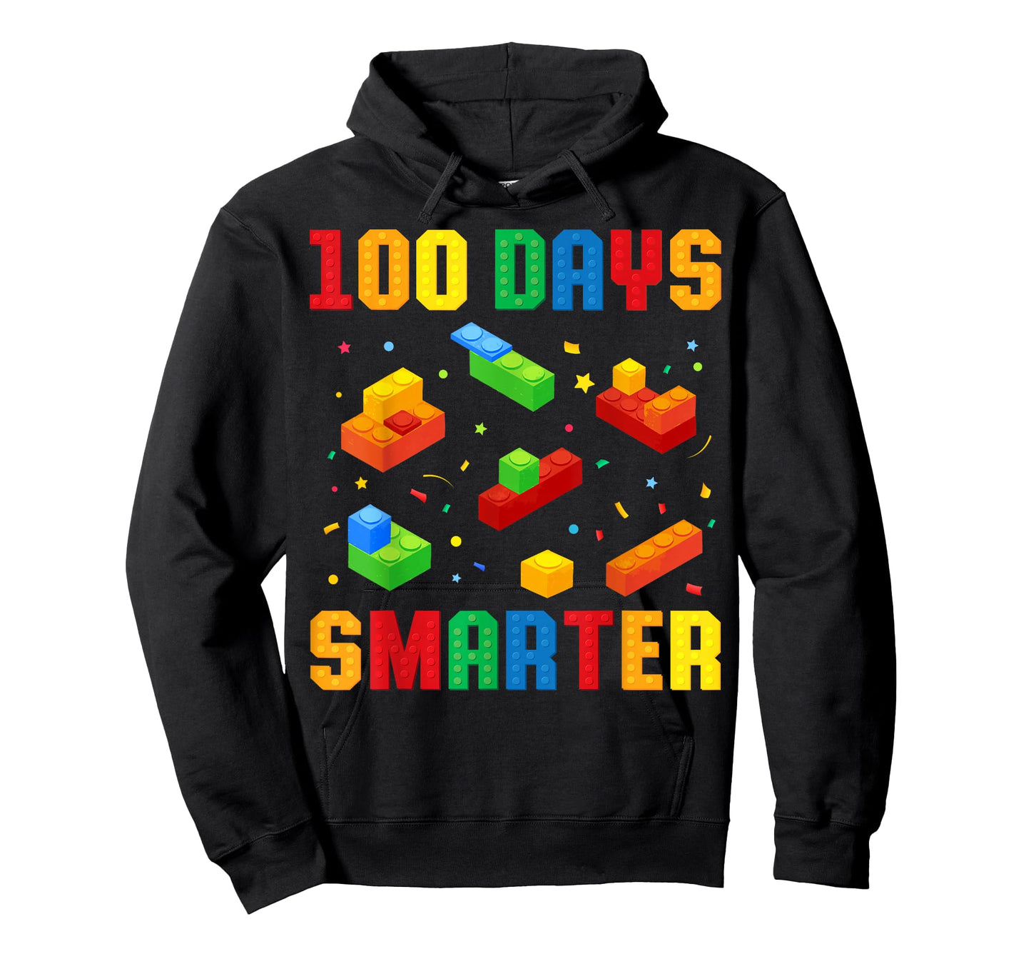 100 Days Smarter Building Blocks 100th Day of School Boys T-Shirt