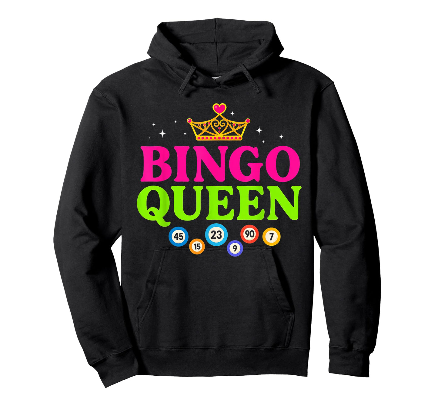 Bingo Queen Bingo Player Game Funny Cute Women Girls T-Shirt
