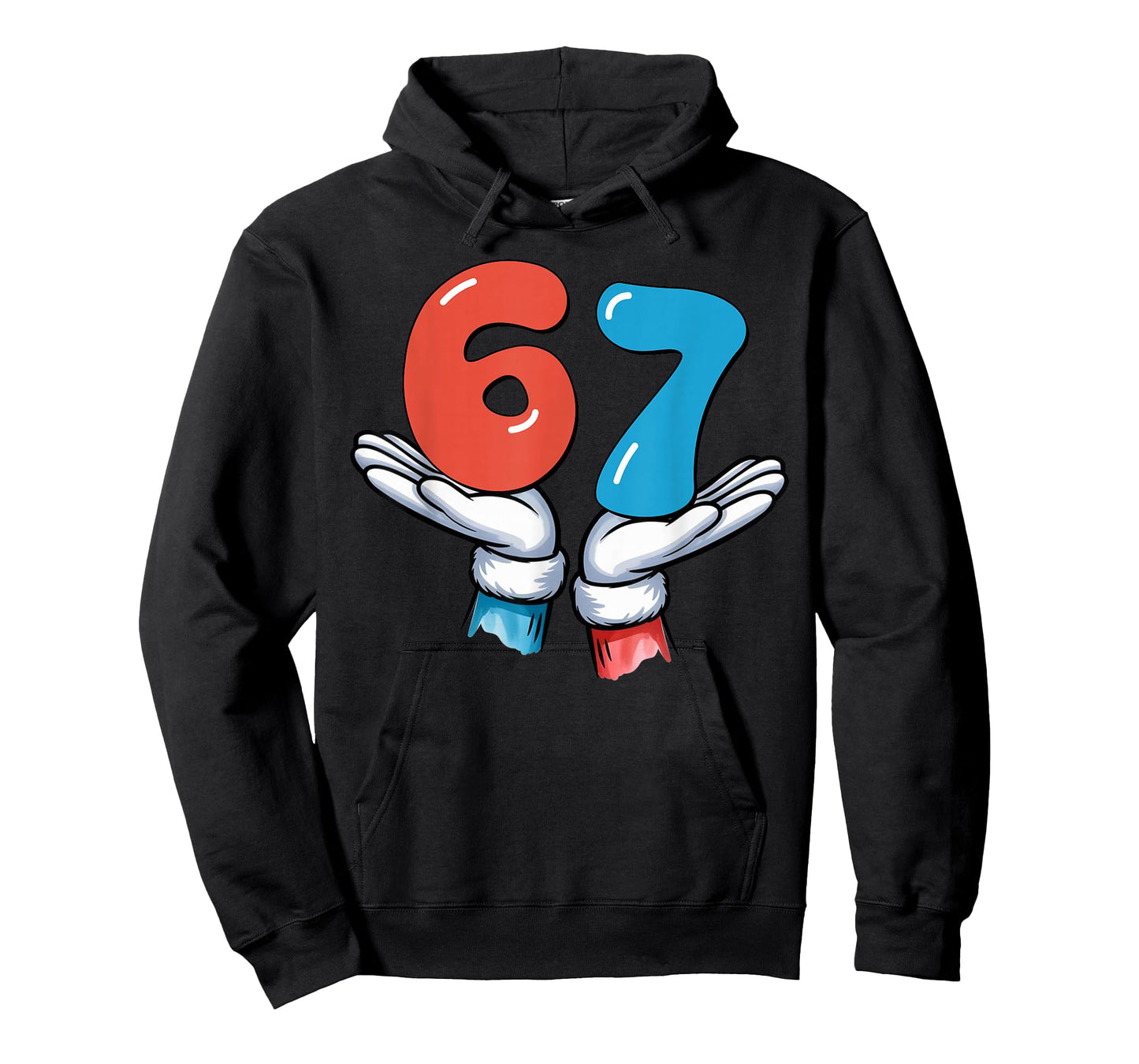 67 Six Seven Meme Gen Alpha Slang 6 7 Hands Funny T-Shirt