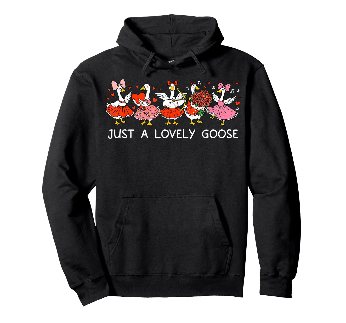 Just A Lovely Goose Silly Geese Valentine's Day Animal Lover T-Shirt