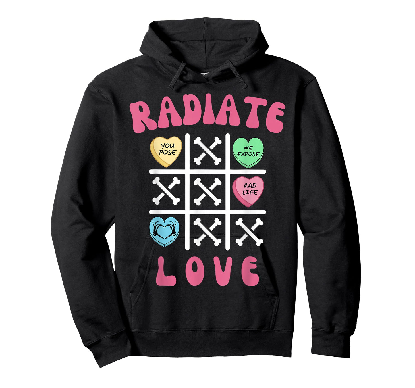 Radiate Love Radiation Therapist Valentines MRI Radiology T-Shirt