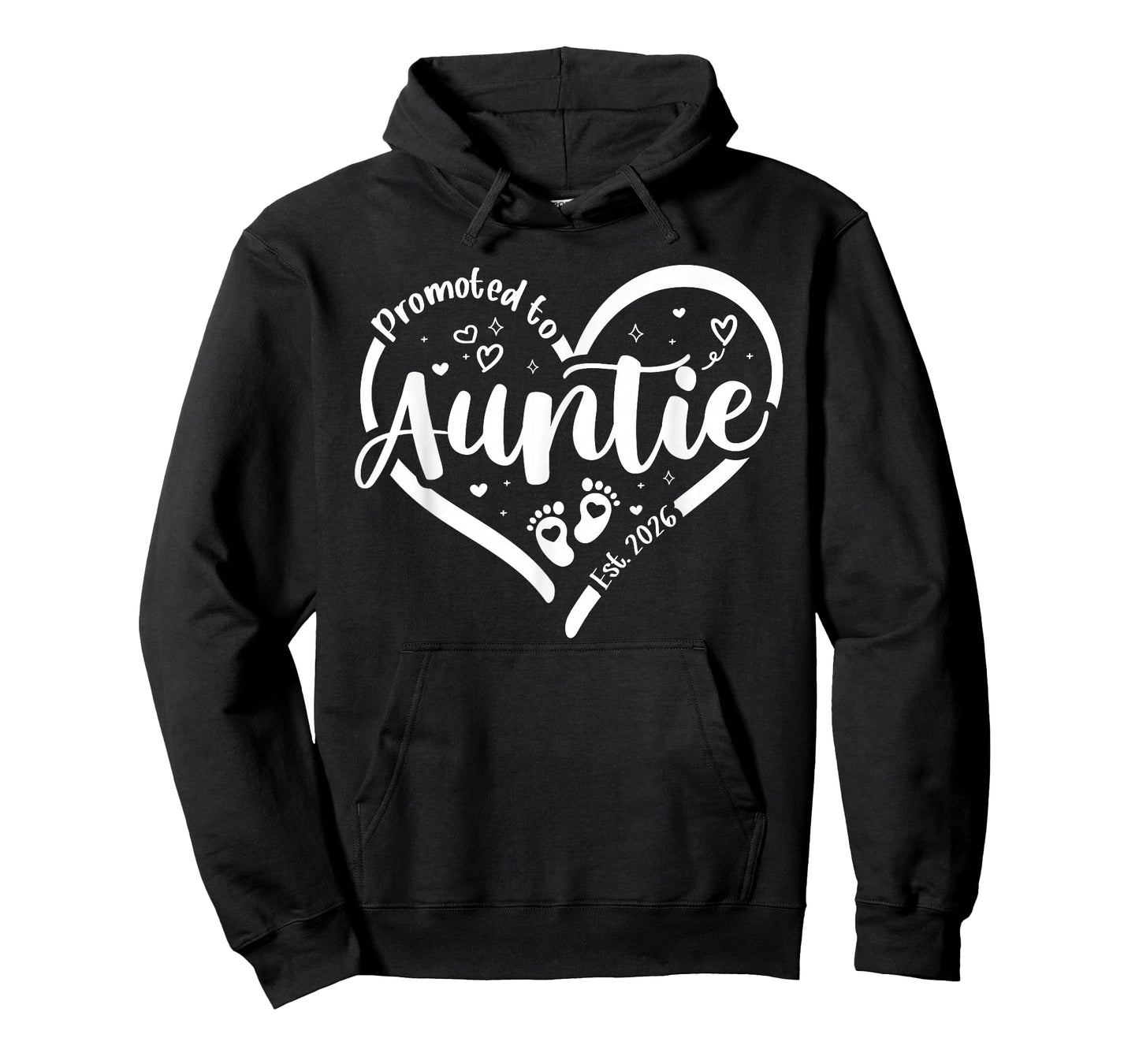 Promoted to Auntie Est. 2026 Heart Love New Aunt First Time T-Shirt