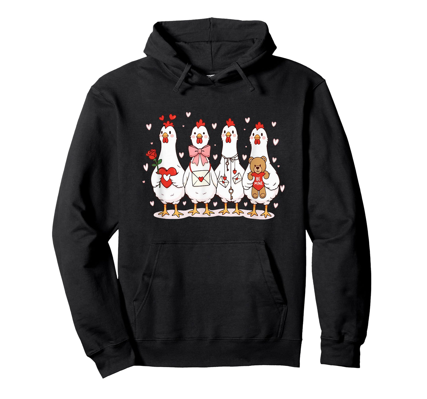 Group Chicken Valentine Collection Farmer Lover Family Kids T-Shirt