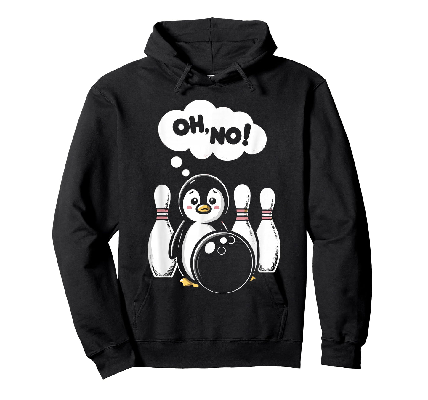 Funny Penguin Bowling Pin Bowler Bowling Player Coach T-Shirt