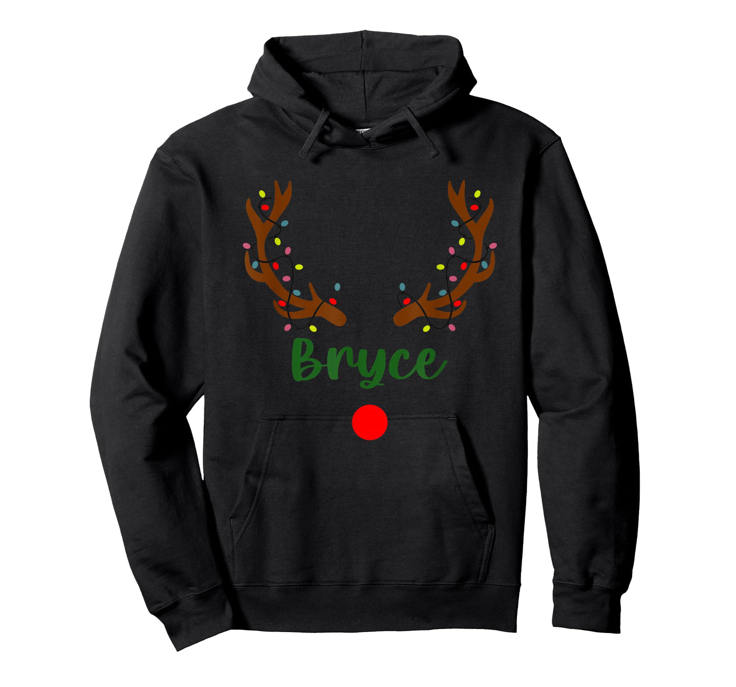 Bryce Reindeer Antlers Christmas Lights Cute T-Shirt