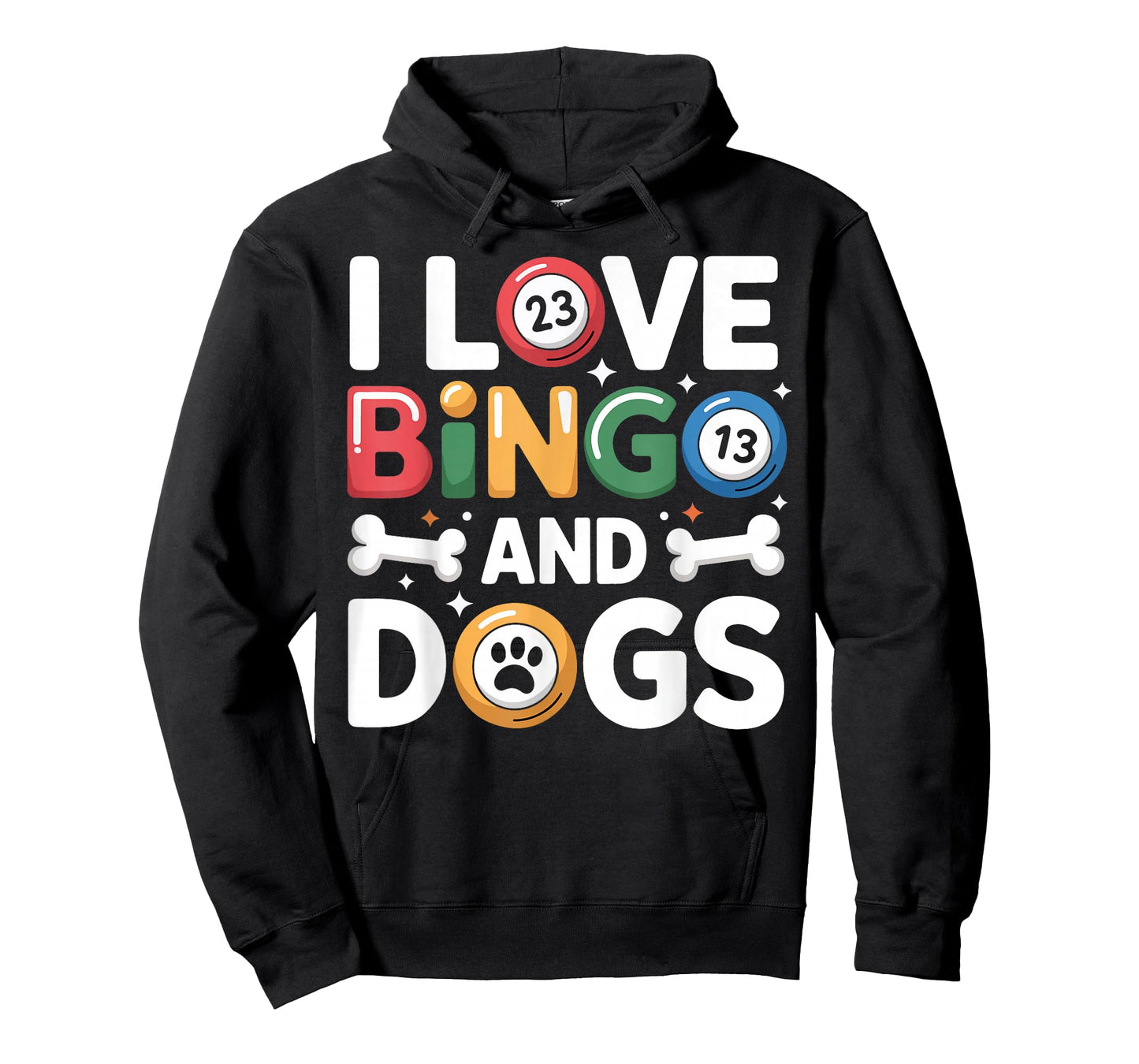 Bingo Player Dog I Love Bingo and Dogs T-Shirt