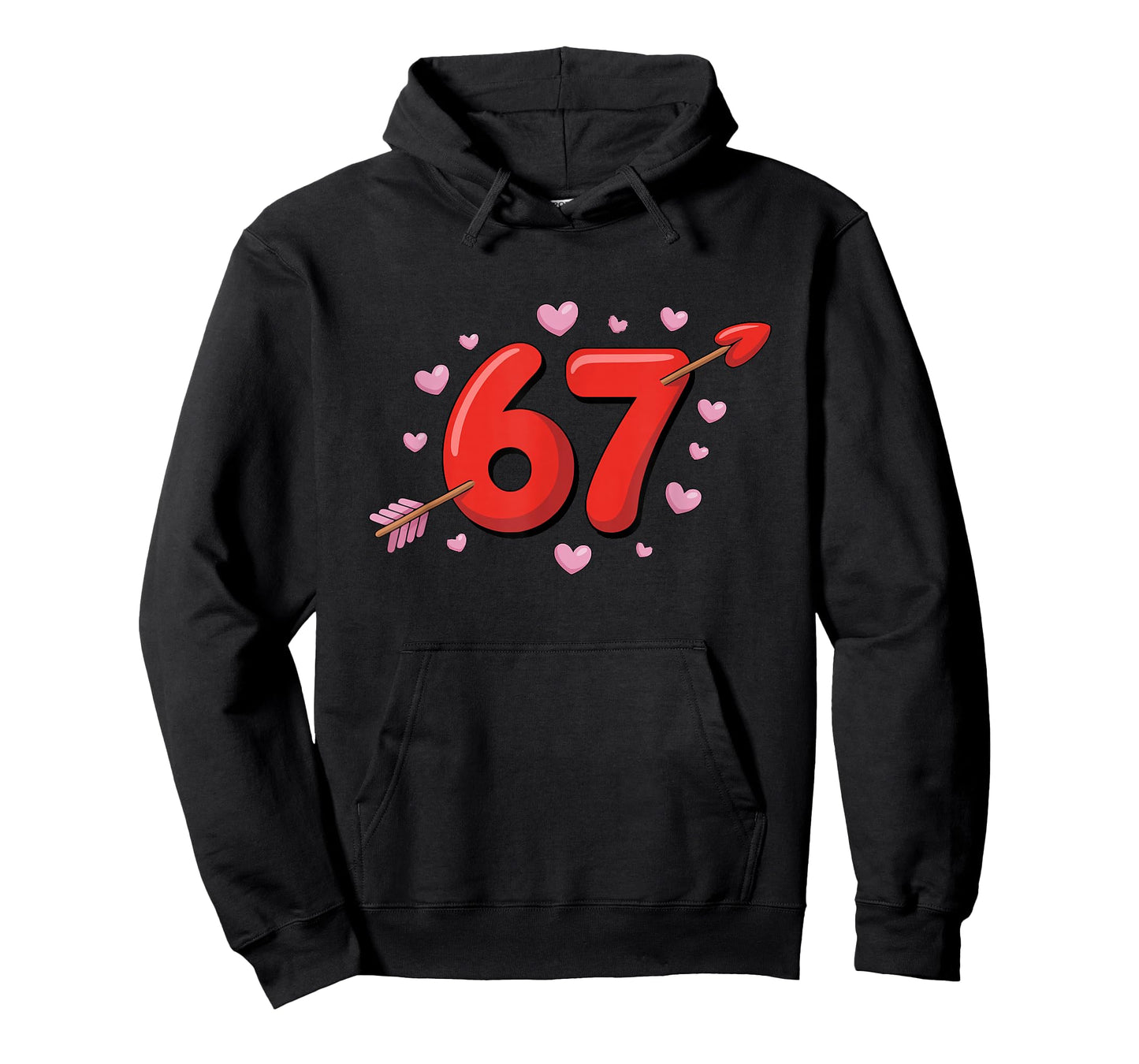 67 Valentines Meme Cute 67 Hearts and Flowers Valentine T-Shirt