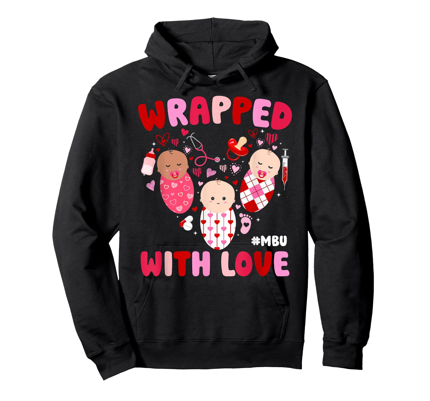 MBU Valentine Mother Baby Nurse Valentines Day T-Shirt