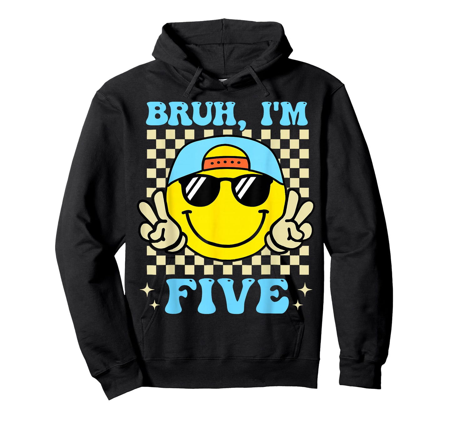 Groovy Bruh I'm Five 5th Birthday Boys Girls 5 Years Old T-Shirt