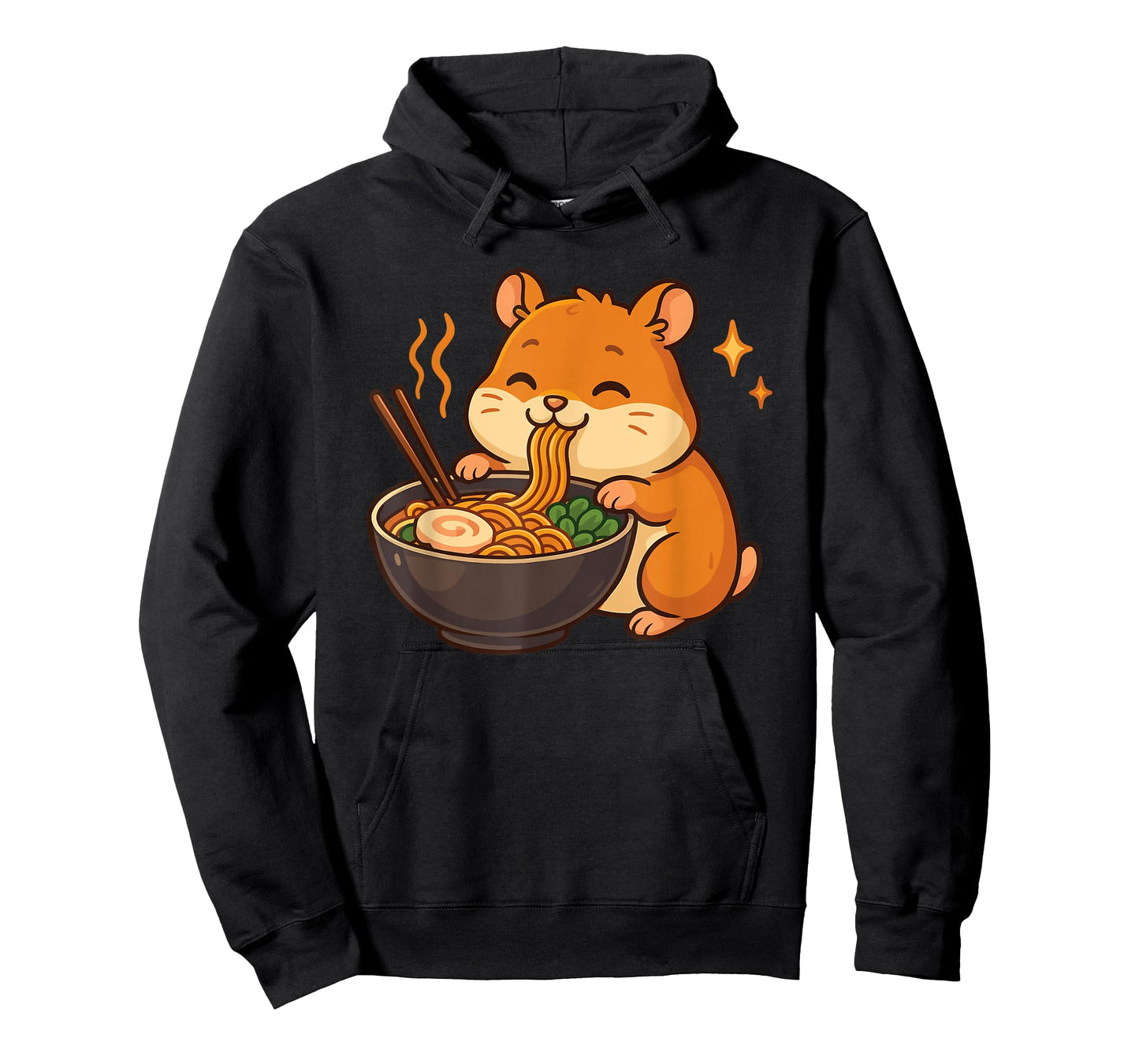Hamster with Noodles Ramen Kawaii Hamster T-Shirt