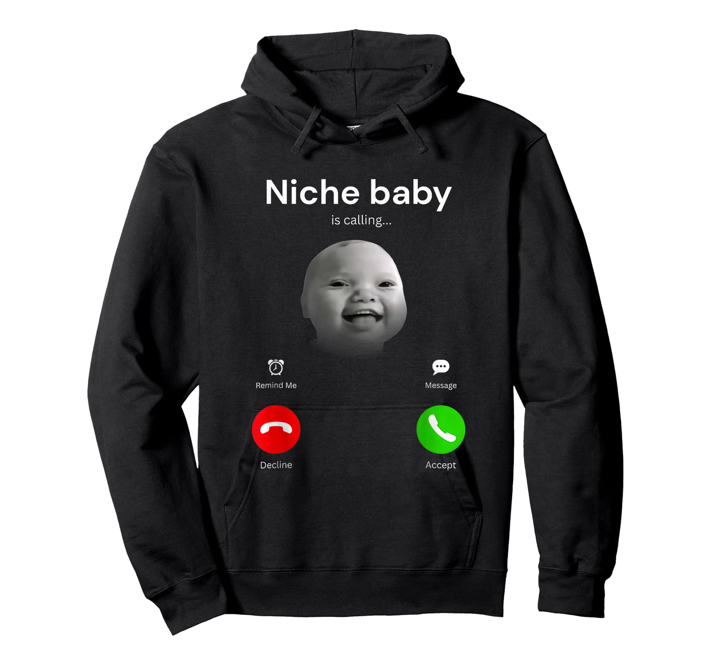 Funny Giggling Niche Baby Calling gen Alpha Meme AI Laughing T-Shirt