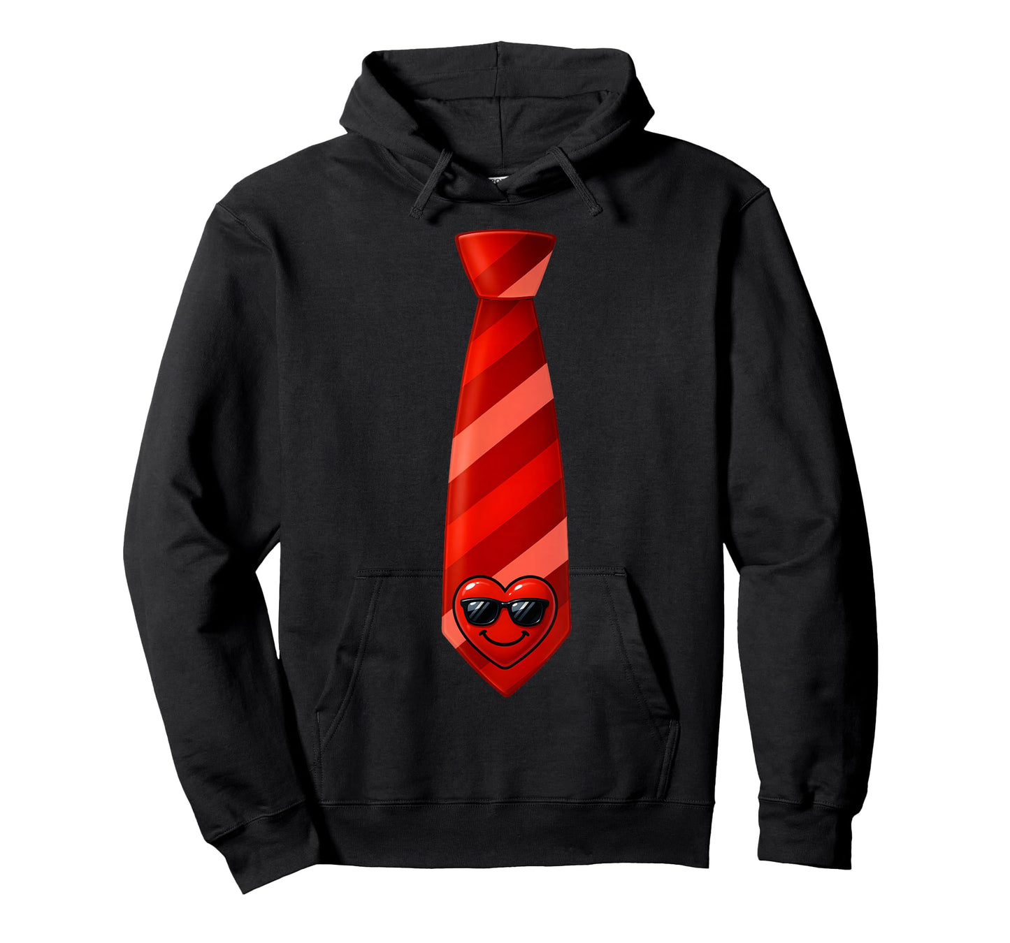 Funny Heart Necktie Valentine Outfit Kids Boy T-Shirt