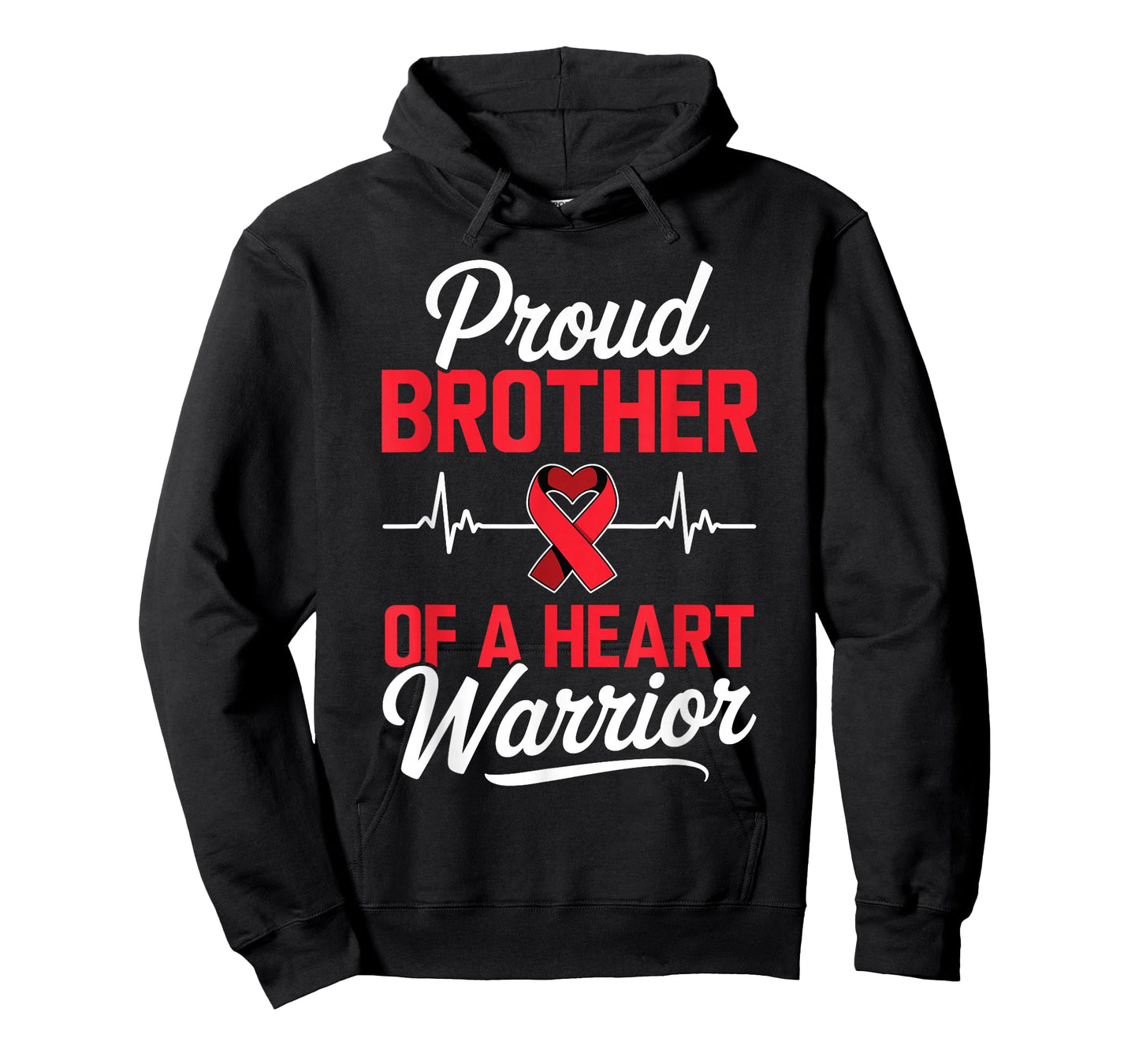 Proud Brother of a Heart Warrior Heart Disease Awareness T-Shirt
