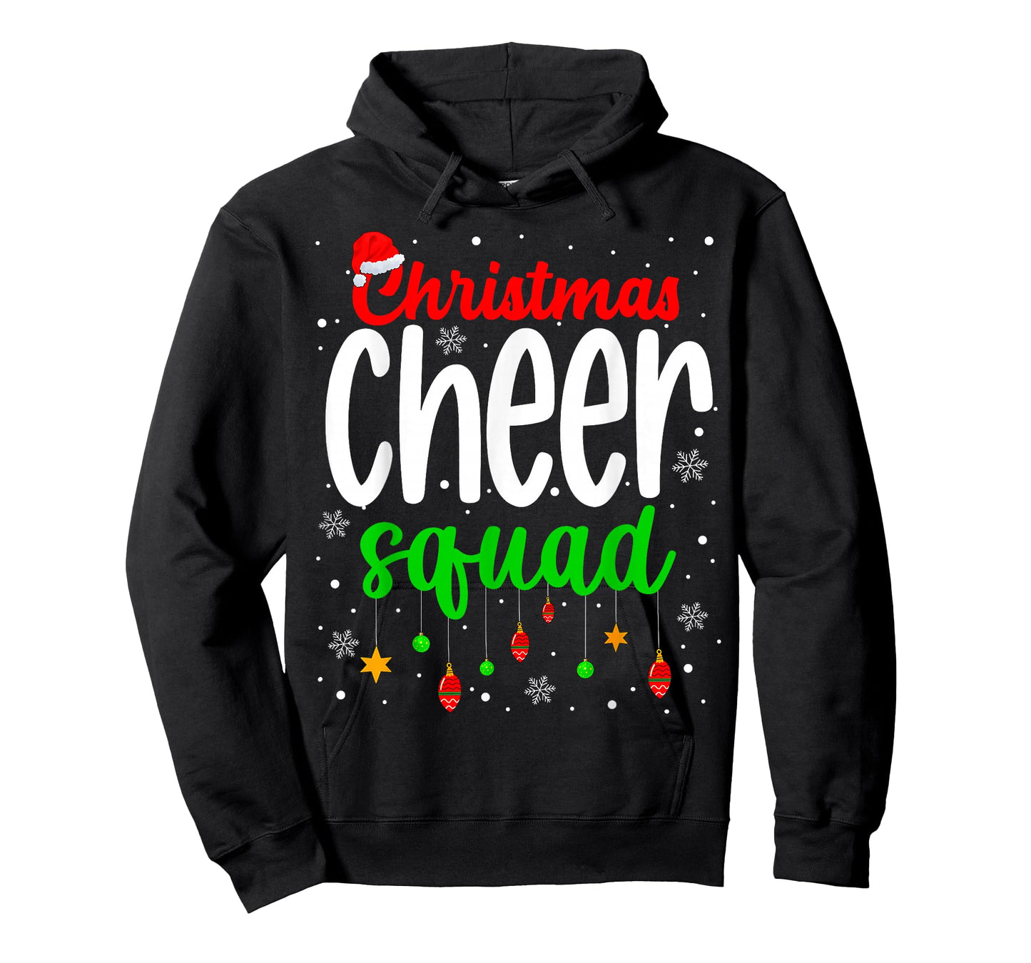 Cheerleading Sports Lover Christmas Cheer Squad T-Shirt