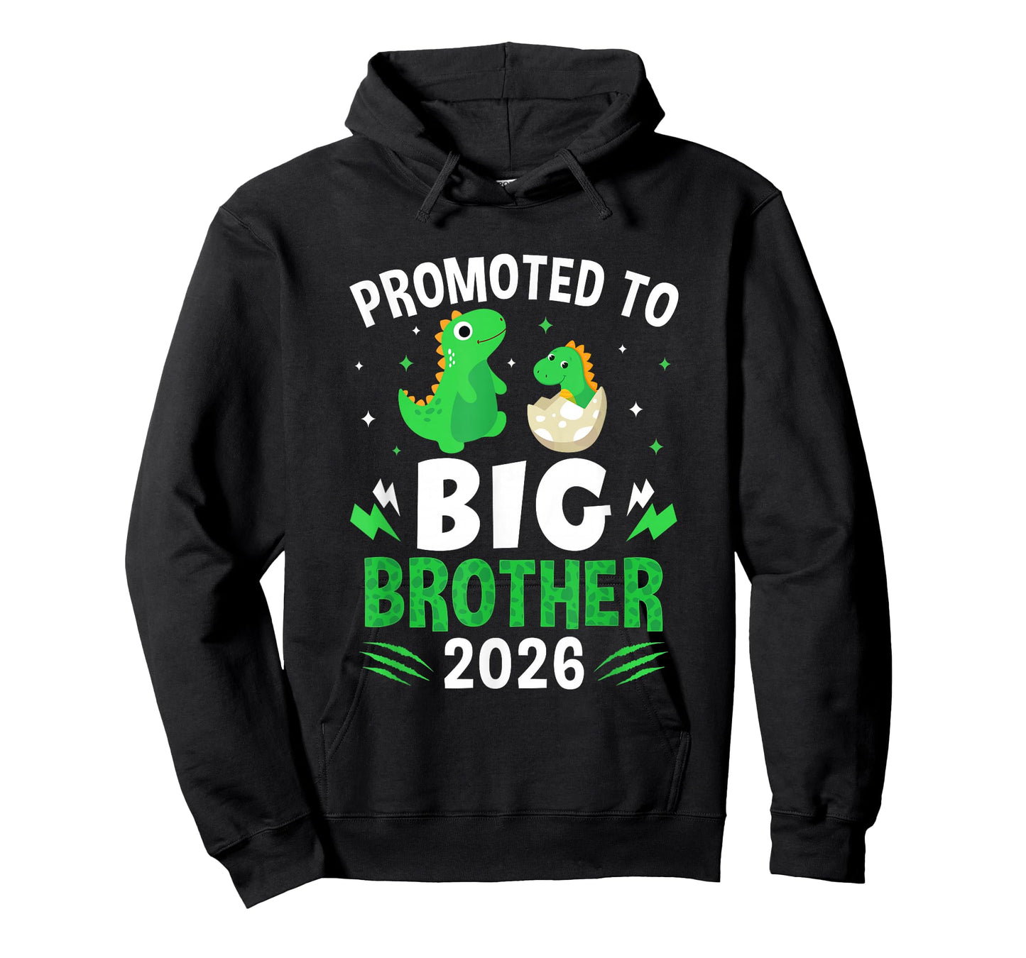 Promoted to Big Brother 2026 Dinosaur T-Rex Boys Kids T-Shirt