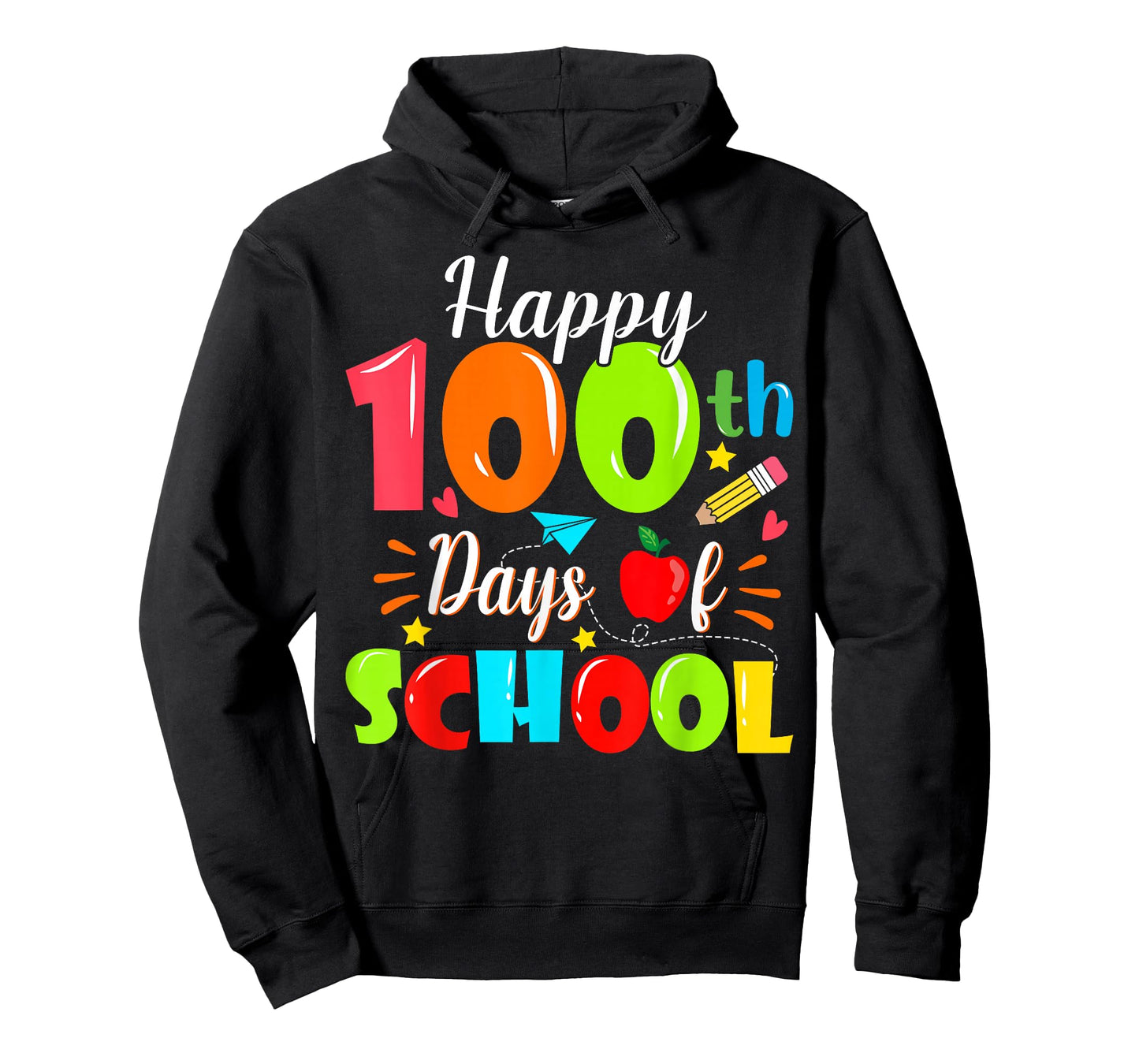 Happy 100th Day of School Funny Teachers Sudents Kids T-Shirt