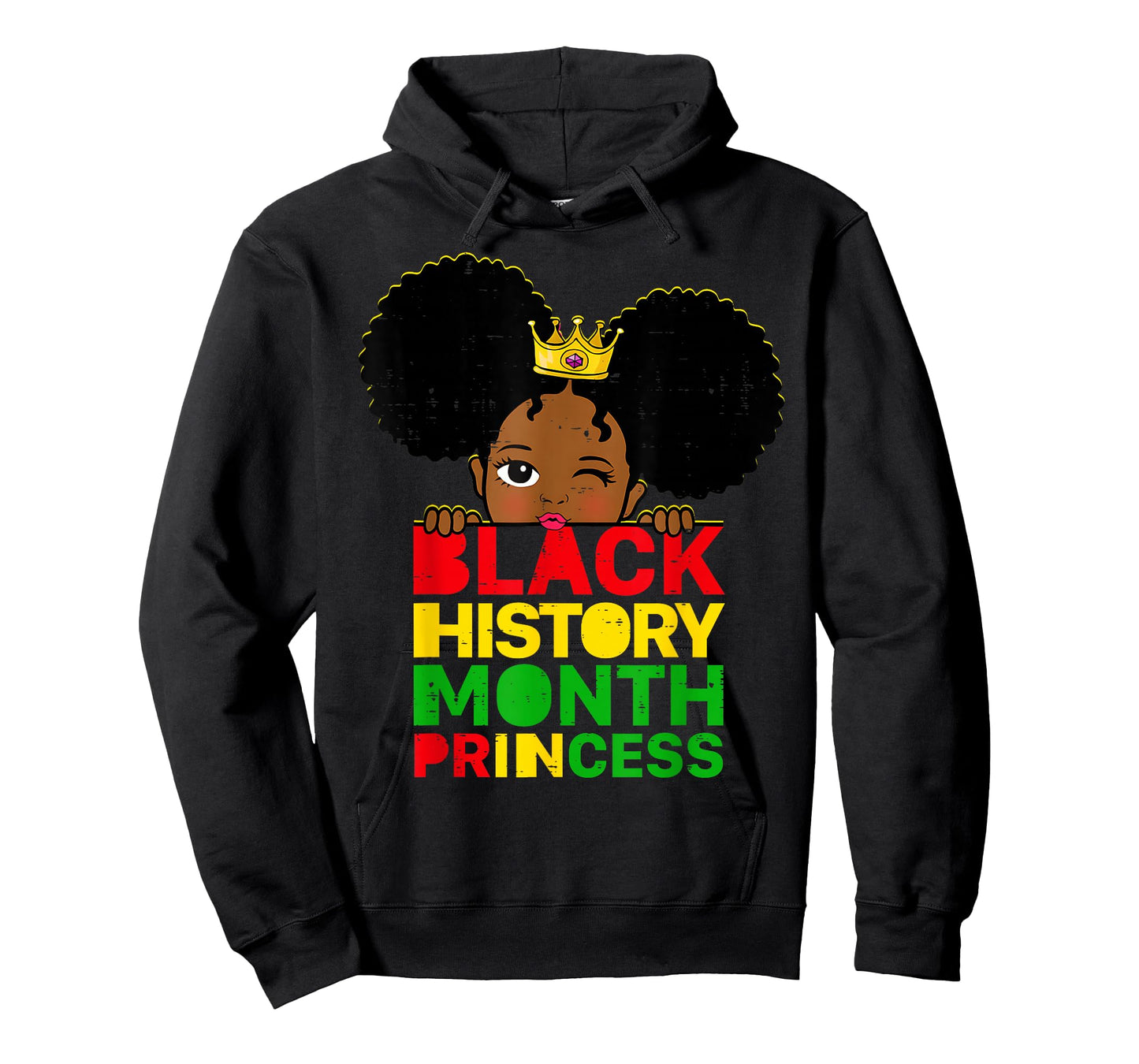 Black History Month Princess African Melanin Girls Toddler T-Shirt