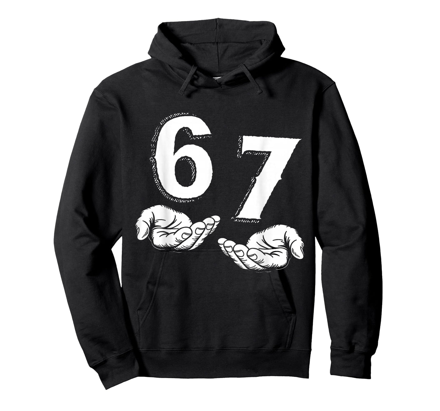 67 Six Seven Meme Gen Alpha Slang 6 7 Hands Funny Boys Kids T-Shirt