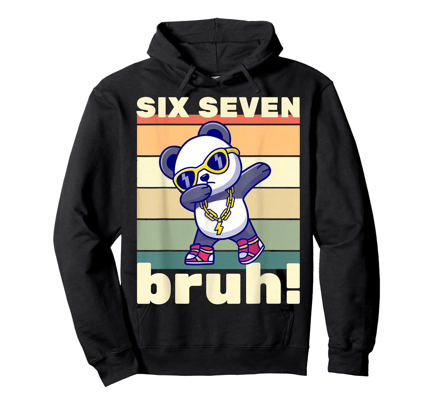 67 Meme Funny Six Seven Bruh Kids Boys Girls Dabbing Panda T-Shirt