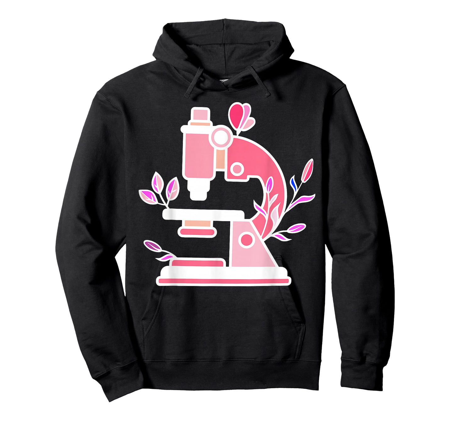 Lab Science Floral Microscope Biologist Science Valentines T-Shirt