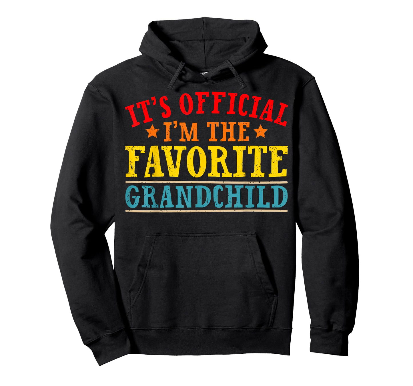 It's Official I'm The Favorite Grandchild Funny Family T-Shirt