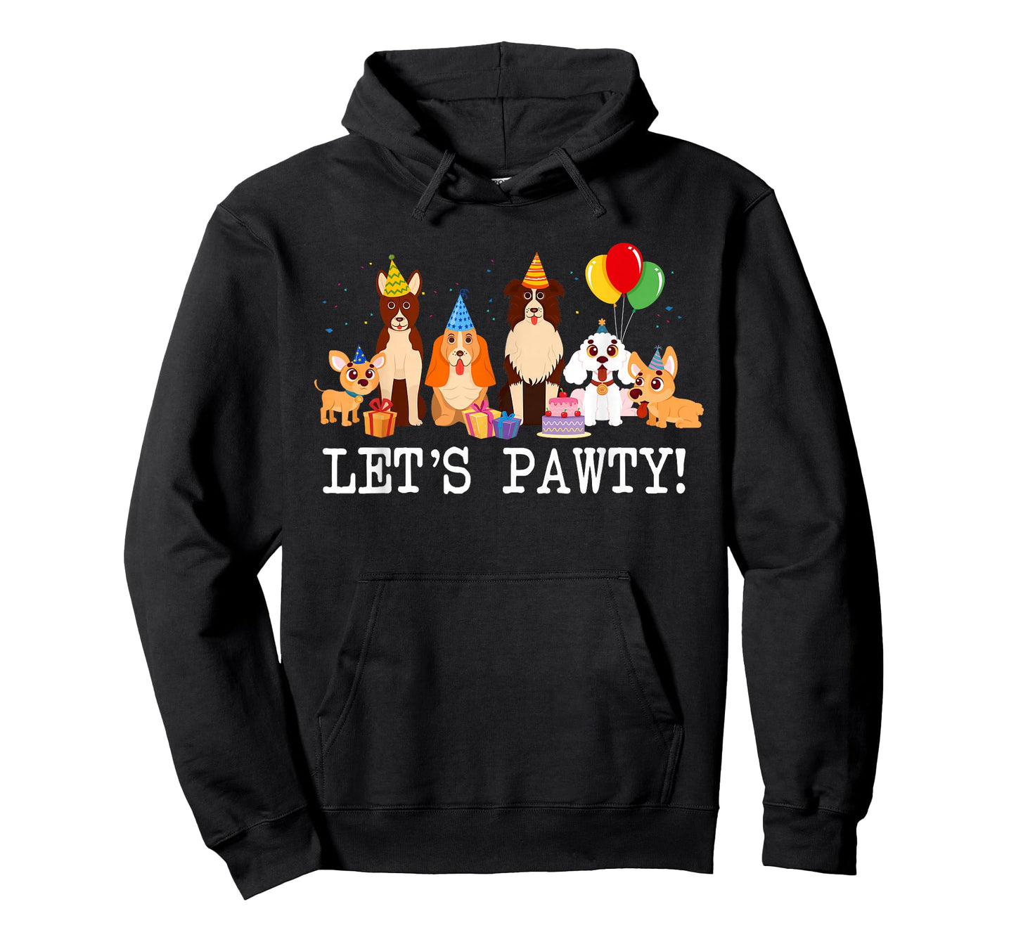 Let’s Pawty Dogs Themed Birthday Family Matching Party T-Shirt