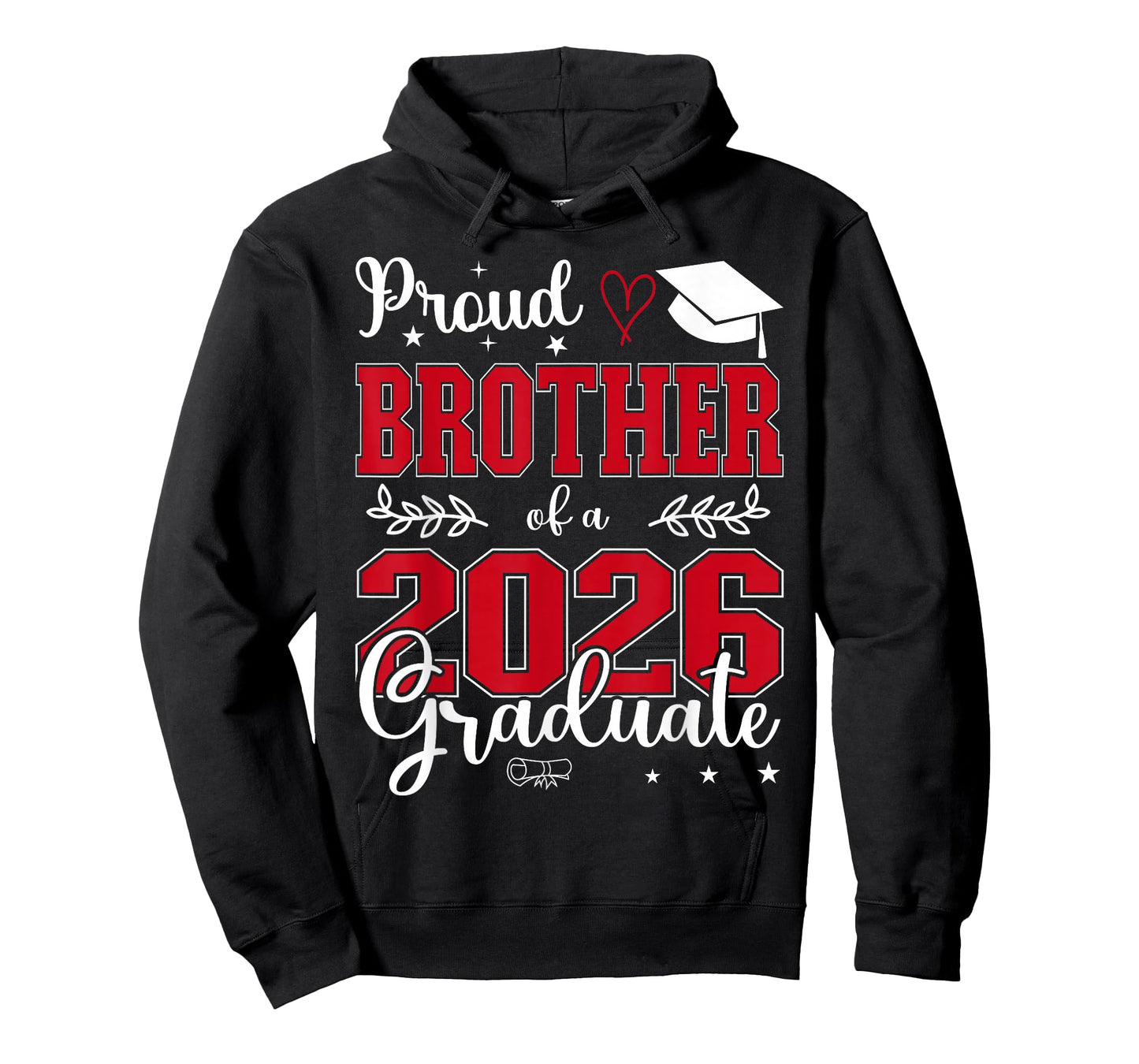 Proud Brother of a Class of 2026 Graduate for Graduation T-Shirt