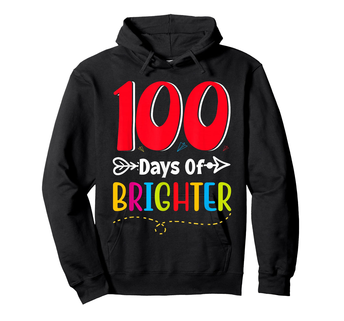 100 Days Brighter 100th Day of School Boys Kids T-Shirt