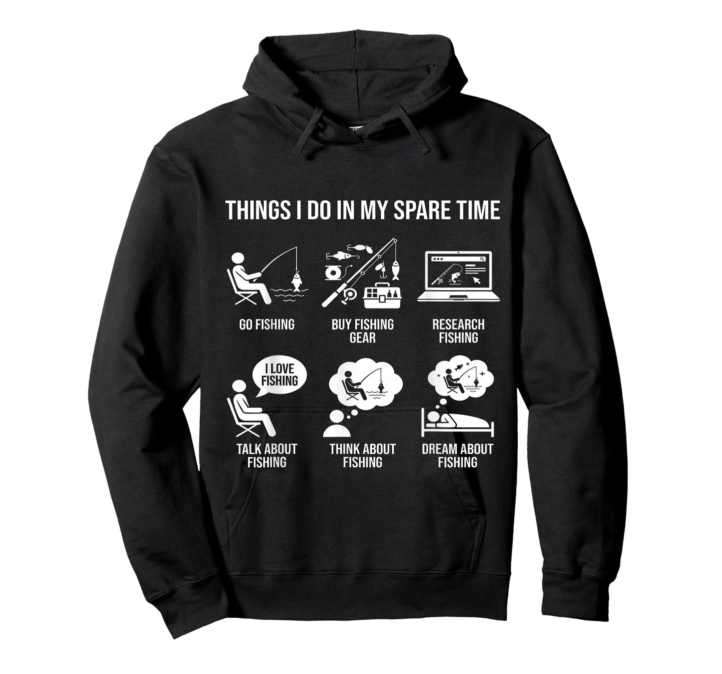 Things I Do in My Spare Time Fisherman Men Bass Fishing T-Shirt