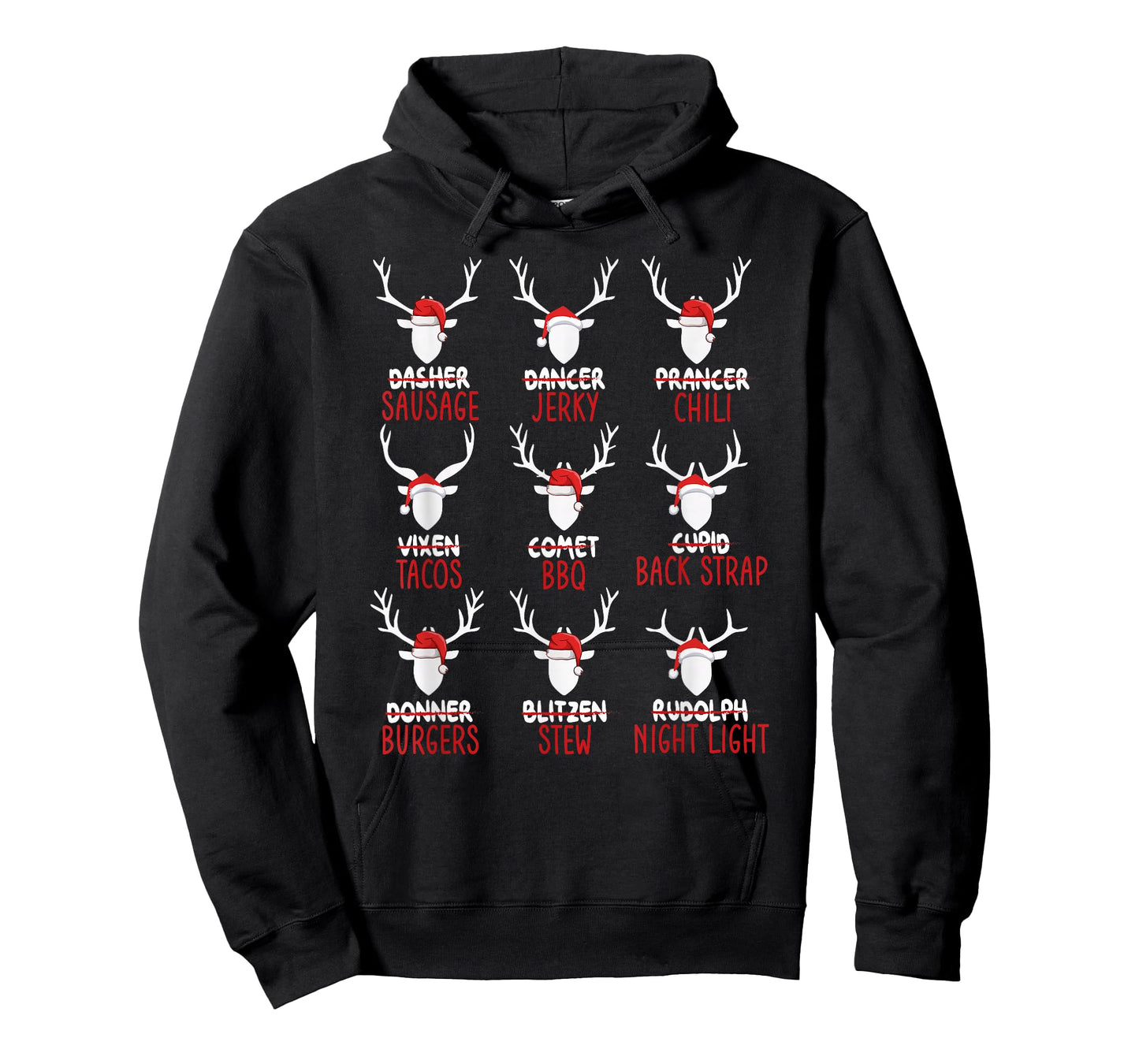 Funny Christmas Deer Hunting Hunters All of Santa's Reindeer T-Shirt