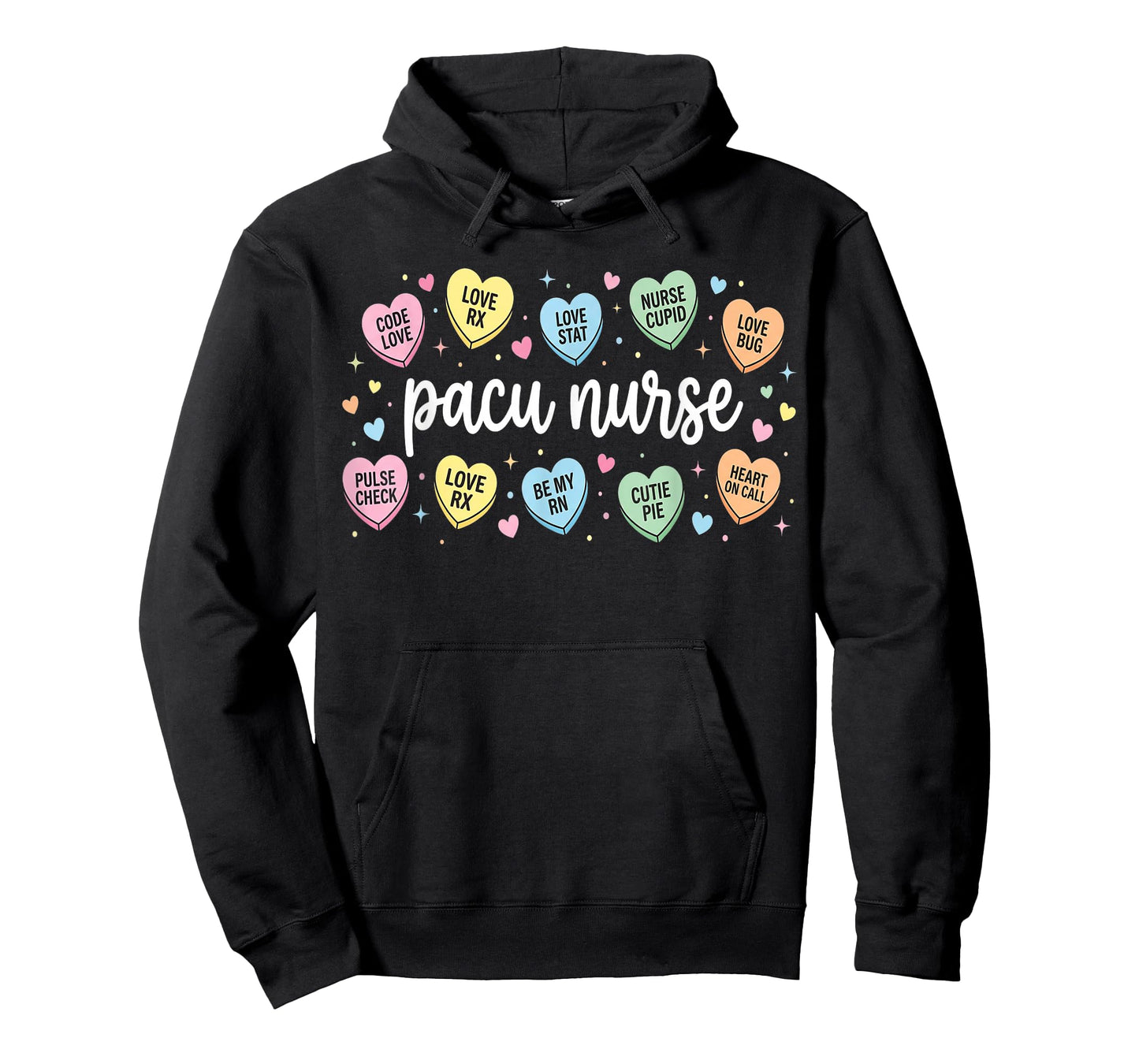 Nurses Heart Pacu Valentine Post Anesthesia Care Unit Nurse T-Shirt