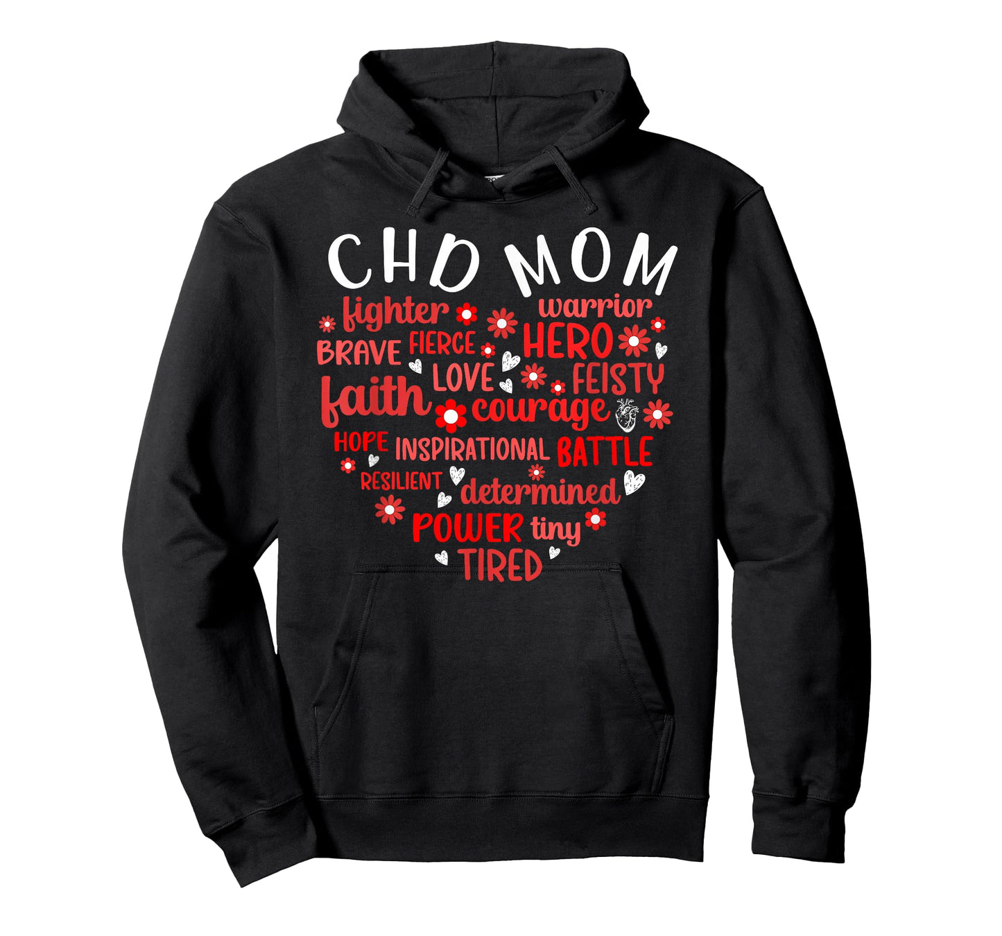 CHD Mom Heart Congenital Heart Disease Mom CHD Awareness T-Shirt