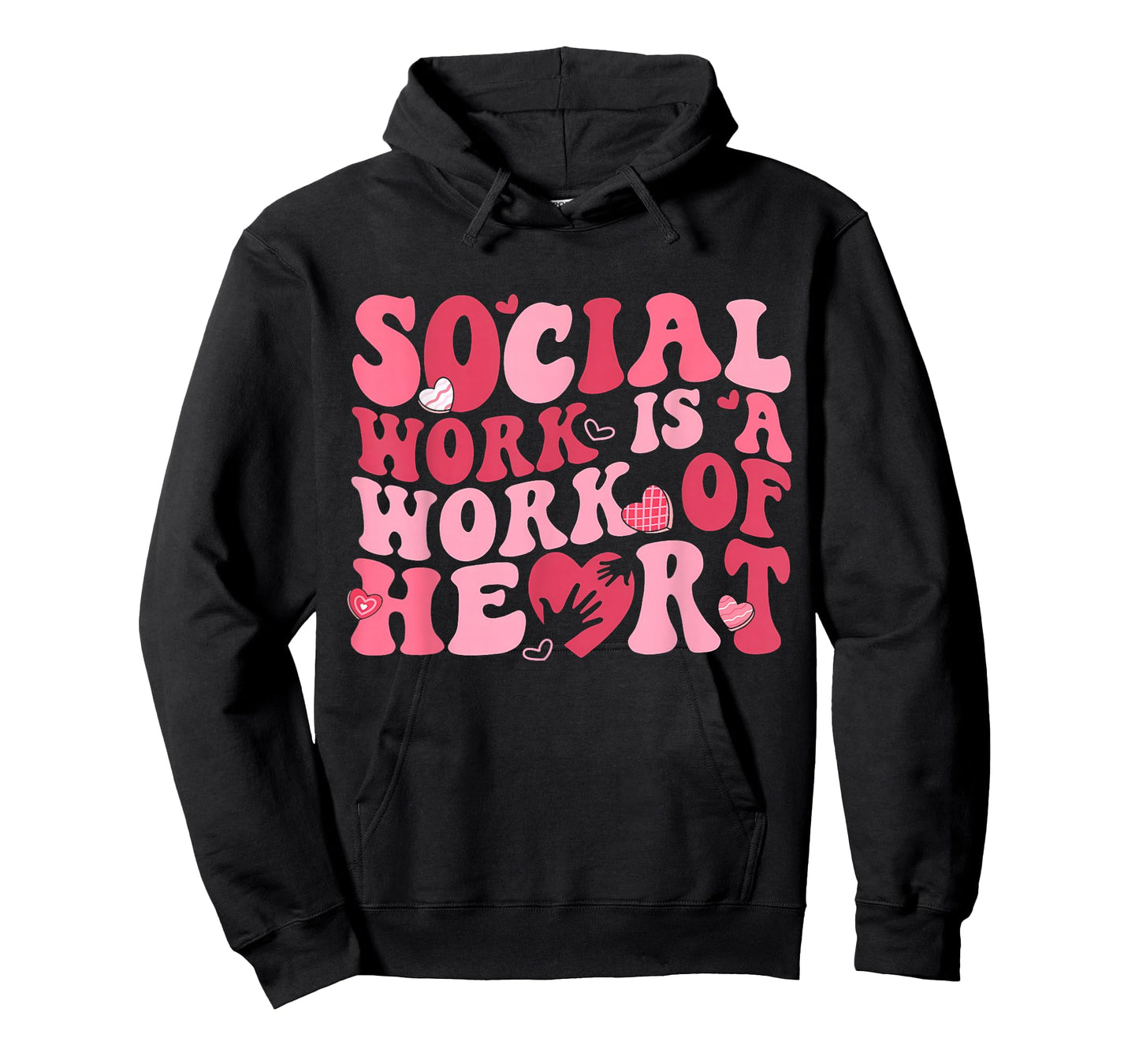 Social Work is A Work of Heart Valentines Social Worker T-Shirt