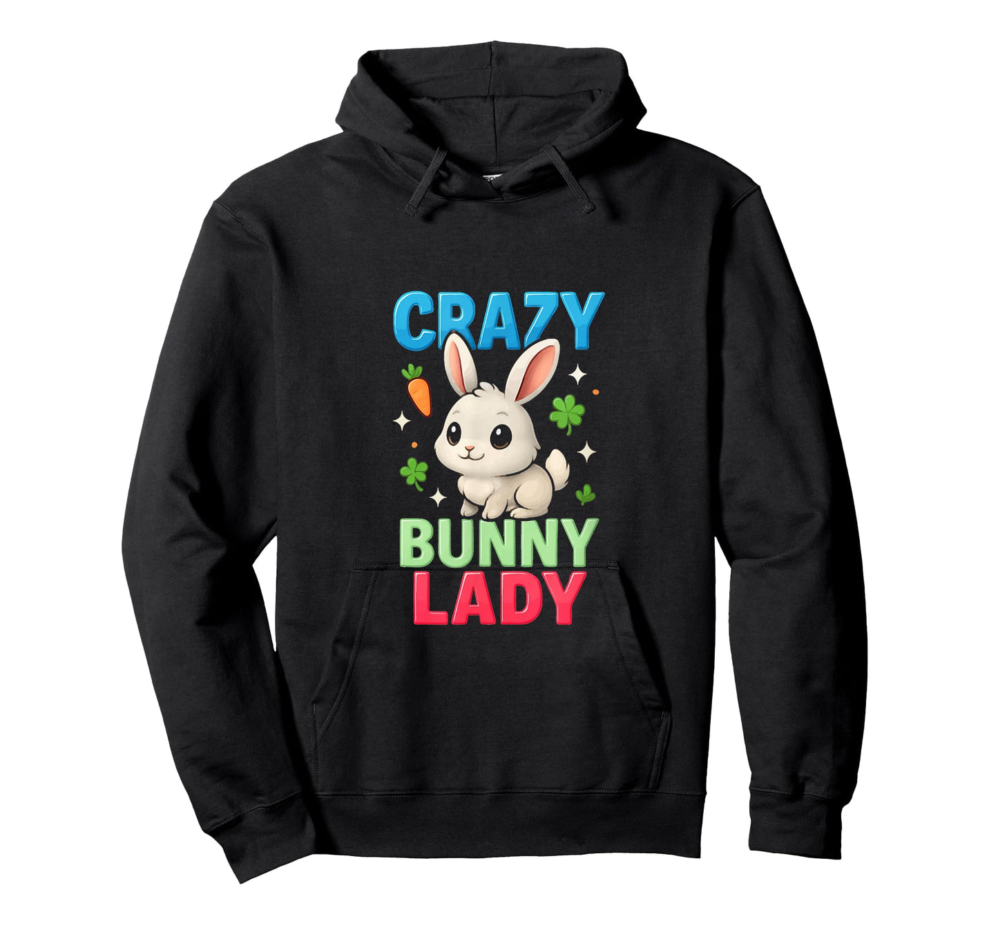 Crazy Bunny Lady Women Girls Mom Funny Rabbit Lover T-Shirt