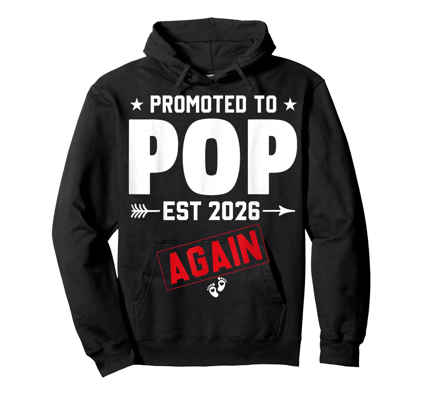 Promoted to Pop Again 2026 Baby Announcement New Grandparent T-Shirt