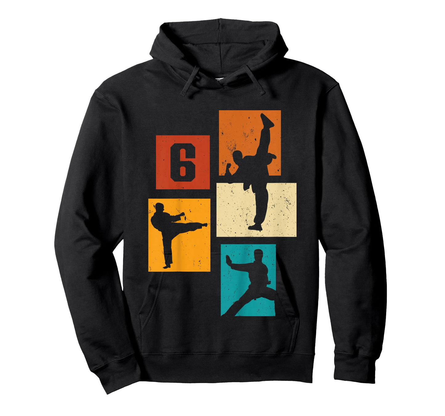 6th Birthday Karate Taekwondo 6 Years Old Boy Martial Arts T-Shirt