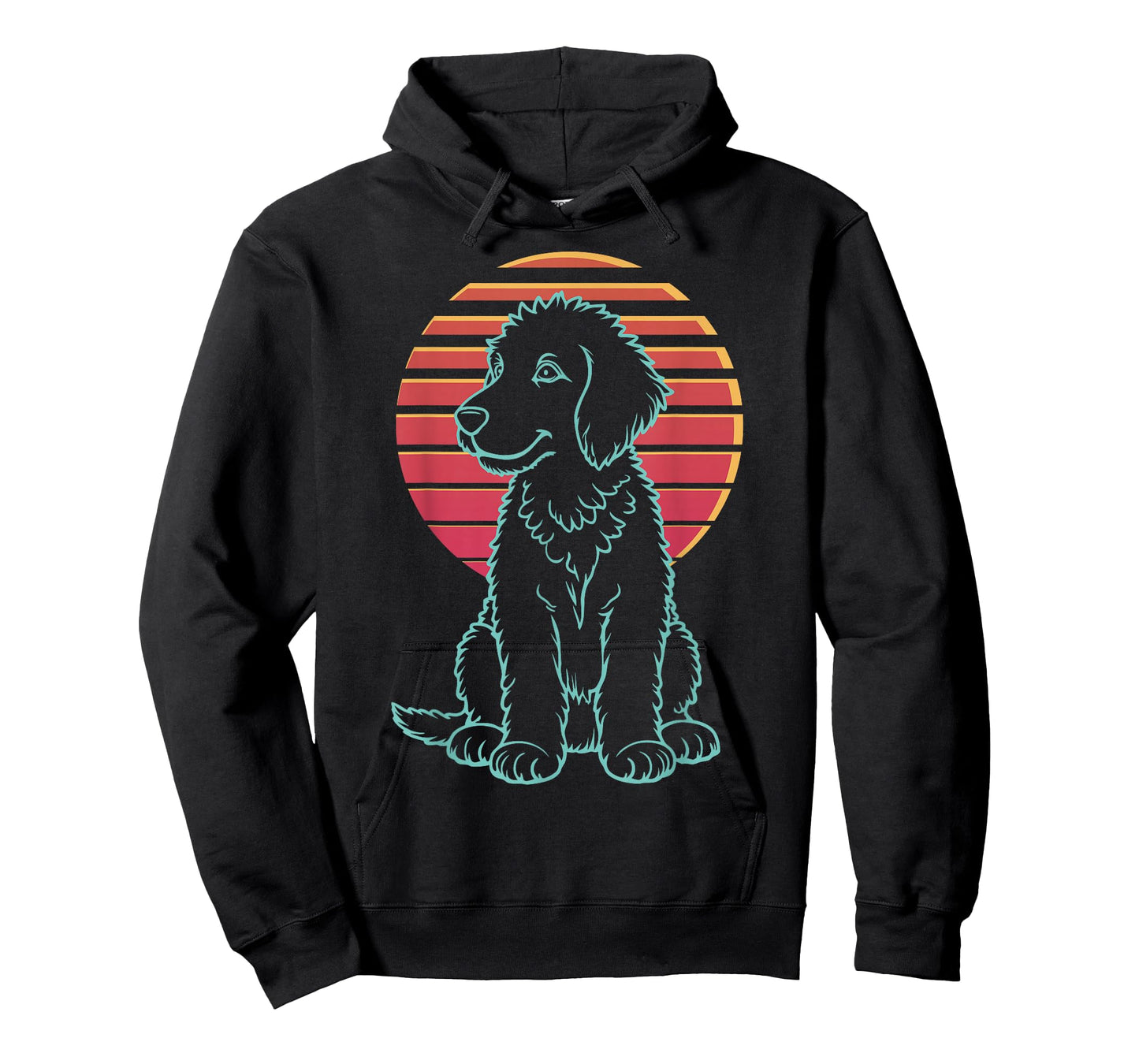 Goldendoodle Lover Dog Owner Retro Synthwave 80s T-Shirt