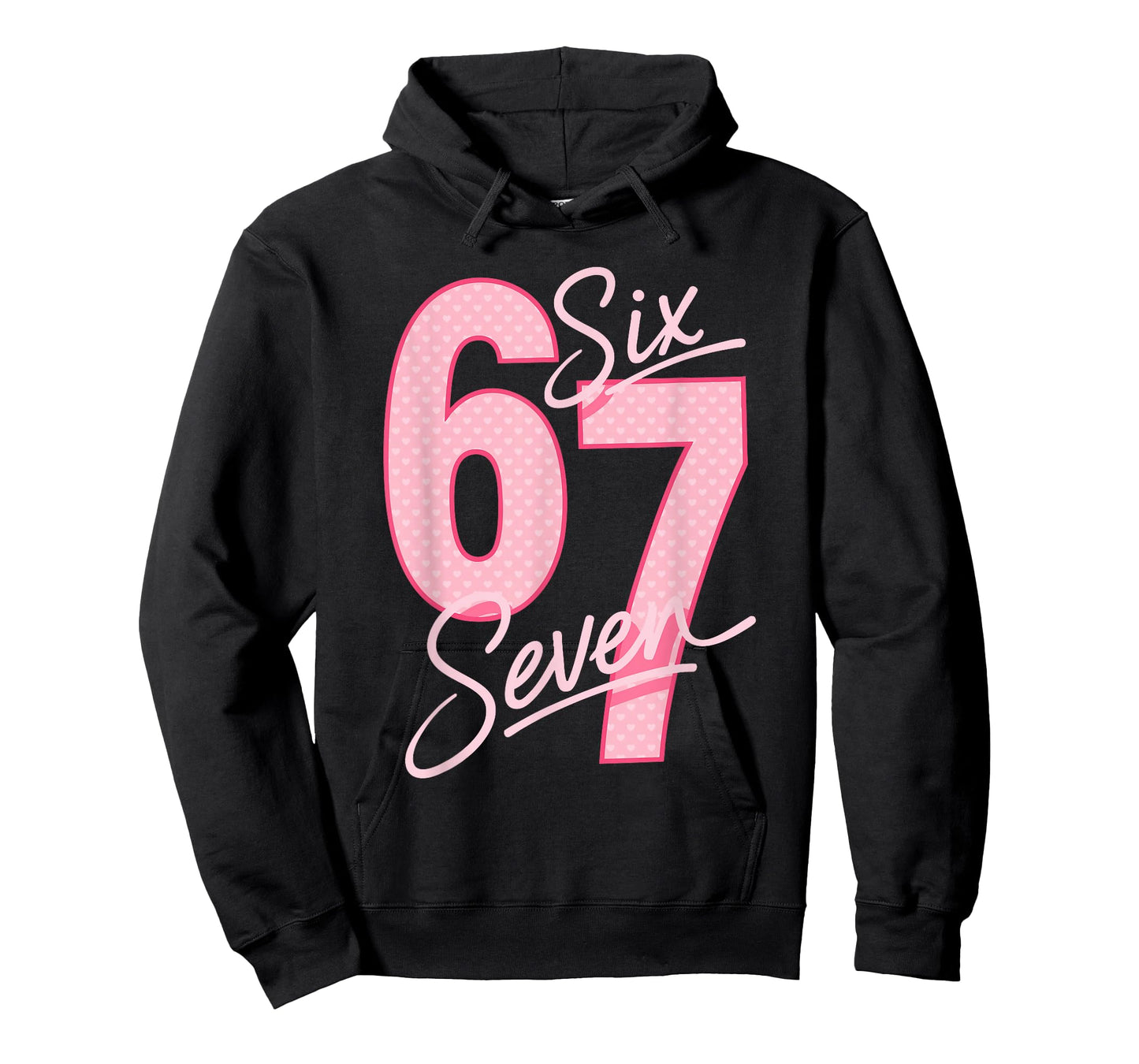 Valentine’s Day 67 Meme Filled with Hearts Funny Six Seven T-Shirt