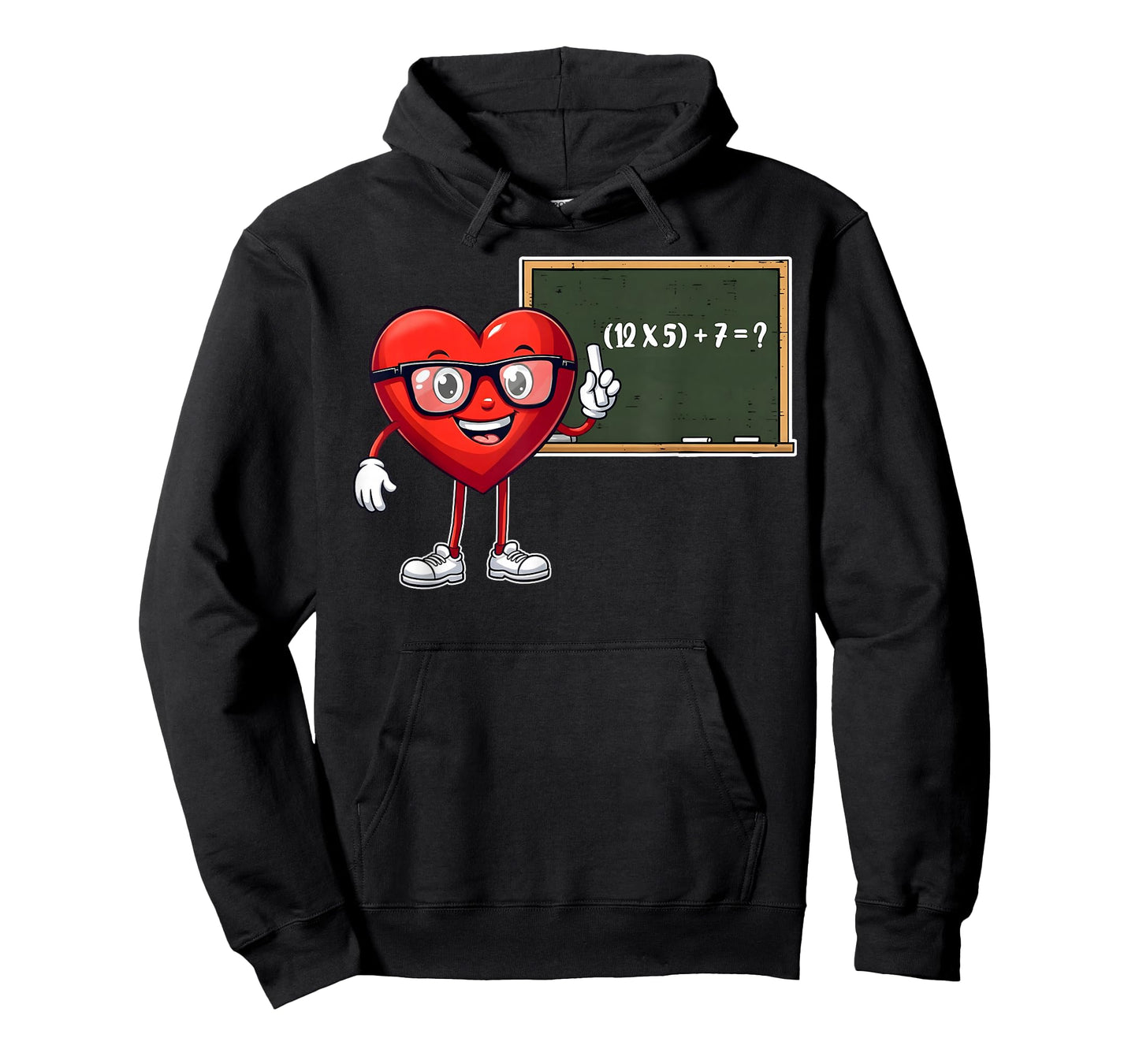 Valentine Heart Teacher Six Seven Math Boy Girl Teacher T-Shirt