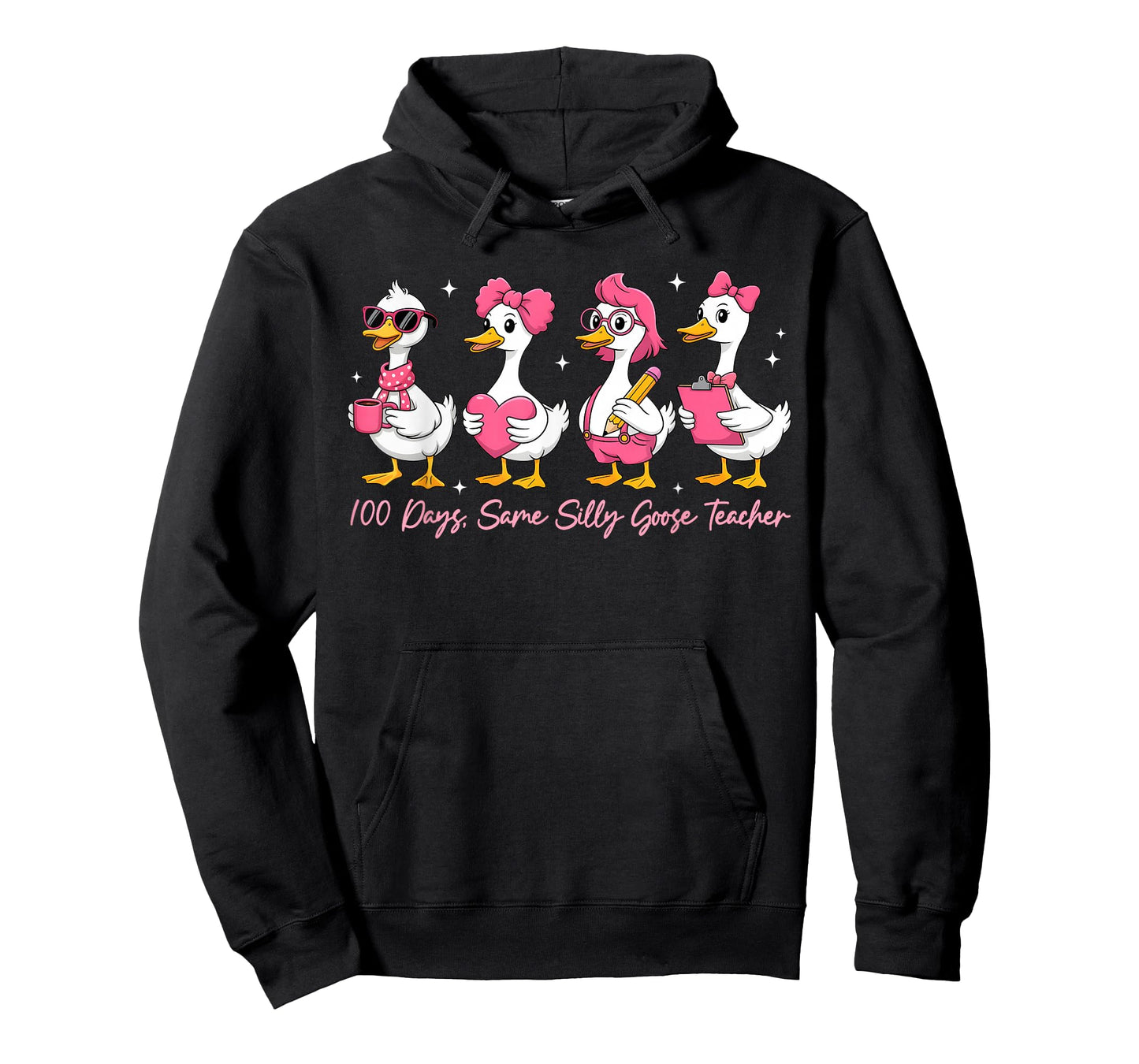100 Days Same Silly Goose Teacher Cute Girl Women T-Shirt