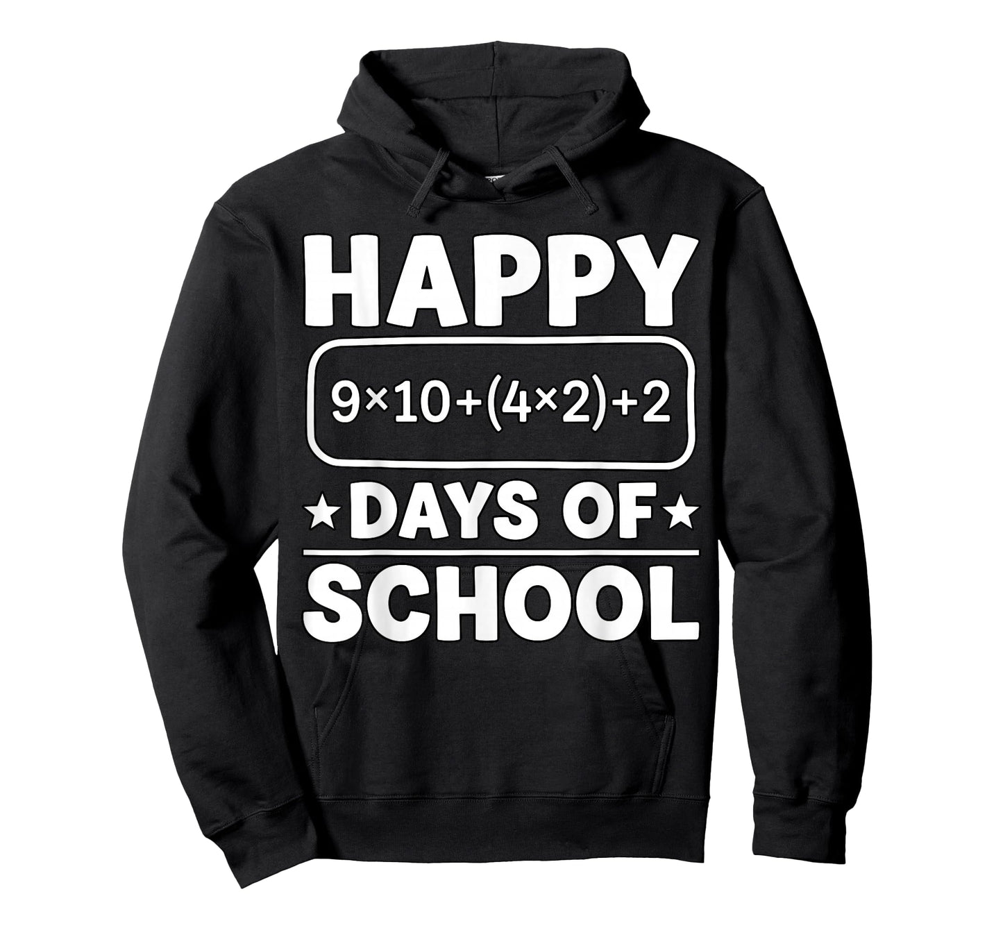 Math Equation Happy 100 Days of School Teacher Kids Funny T-Shirt