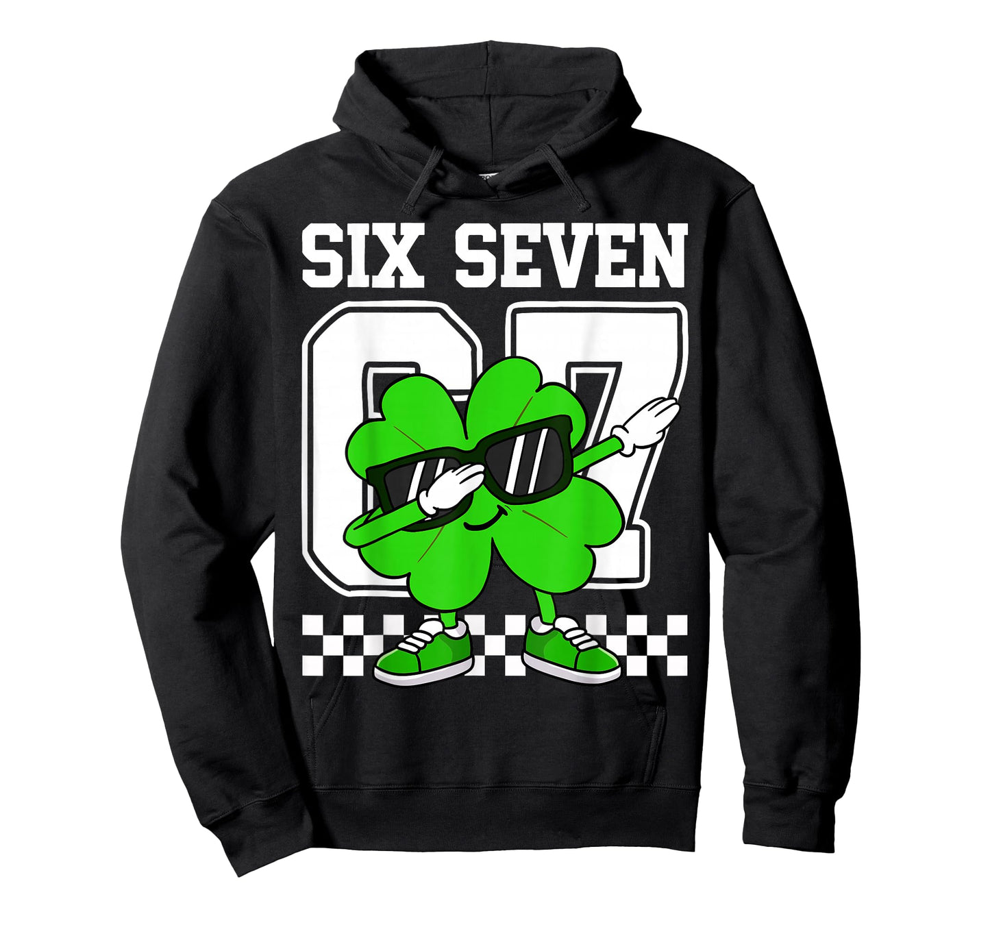 Boys St Patricks Day Dabbing Shamrock Clover 67 Six Seven T-Shirt