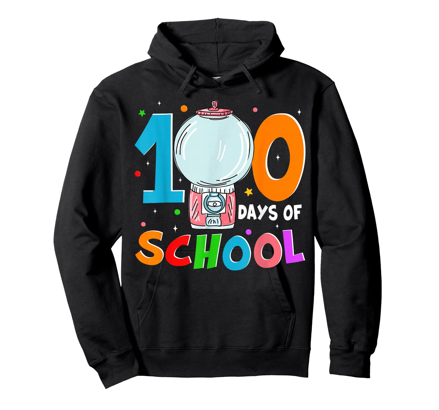 Funny Gumball Machine 100 Days of School Shirts Kids Teacher T-Shirt