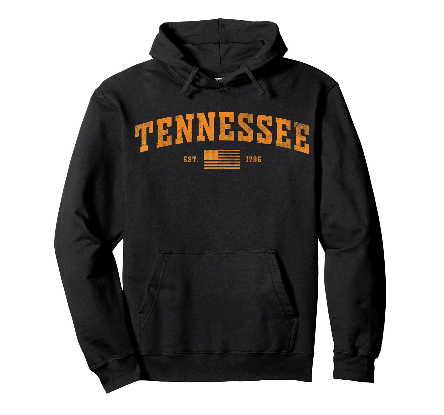 Vintage Tennessee TN City Orange USA Flag 1796 for Men Woman T-Shirt