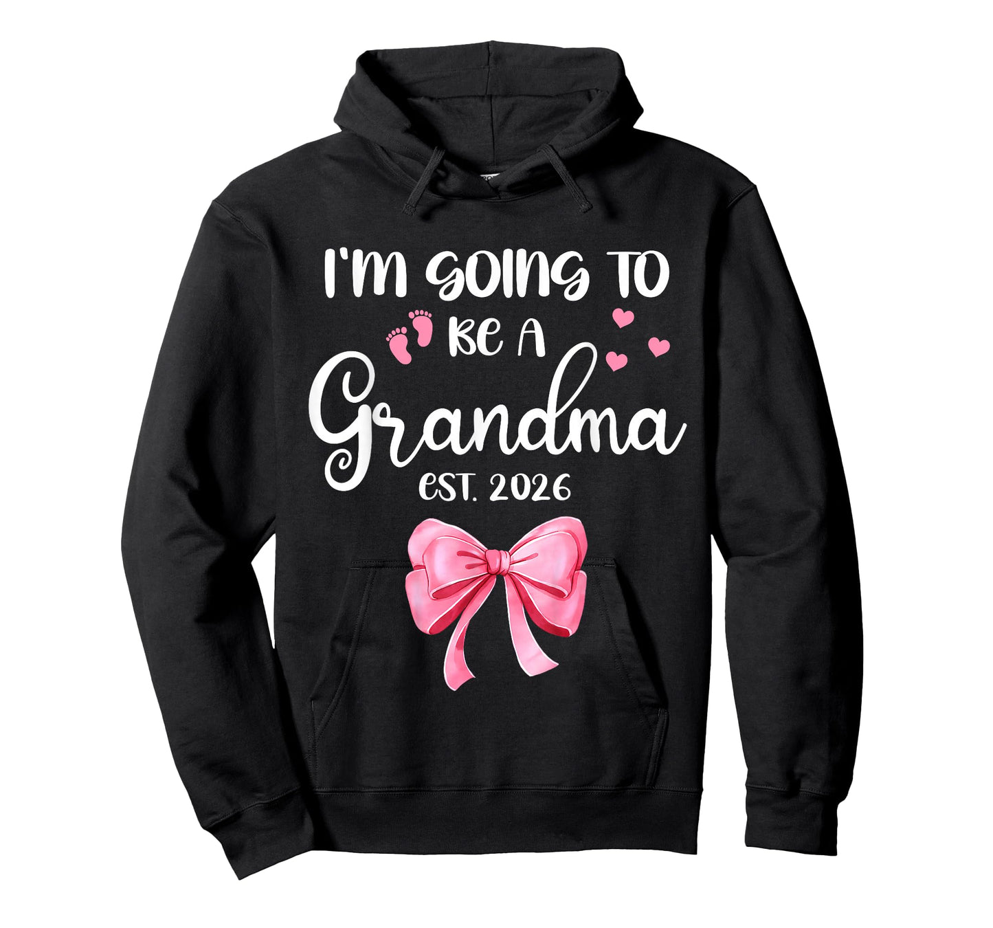 I’m Going to Be A Grandma Baby Reveal 2026 Pink Bow Gift T-Shirt